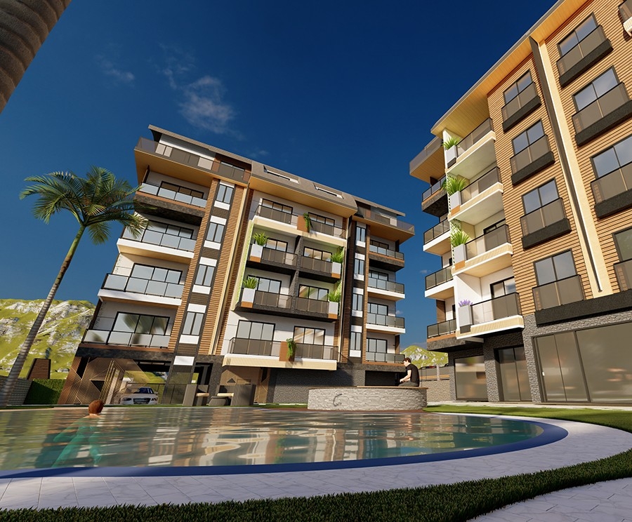 Stylish new complex ideally situated in Alanya