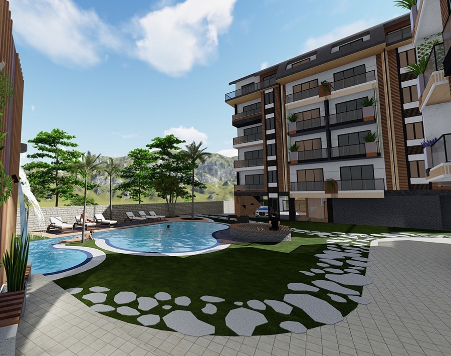 Stylish new complex ideally situated in Alanya