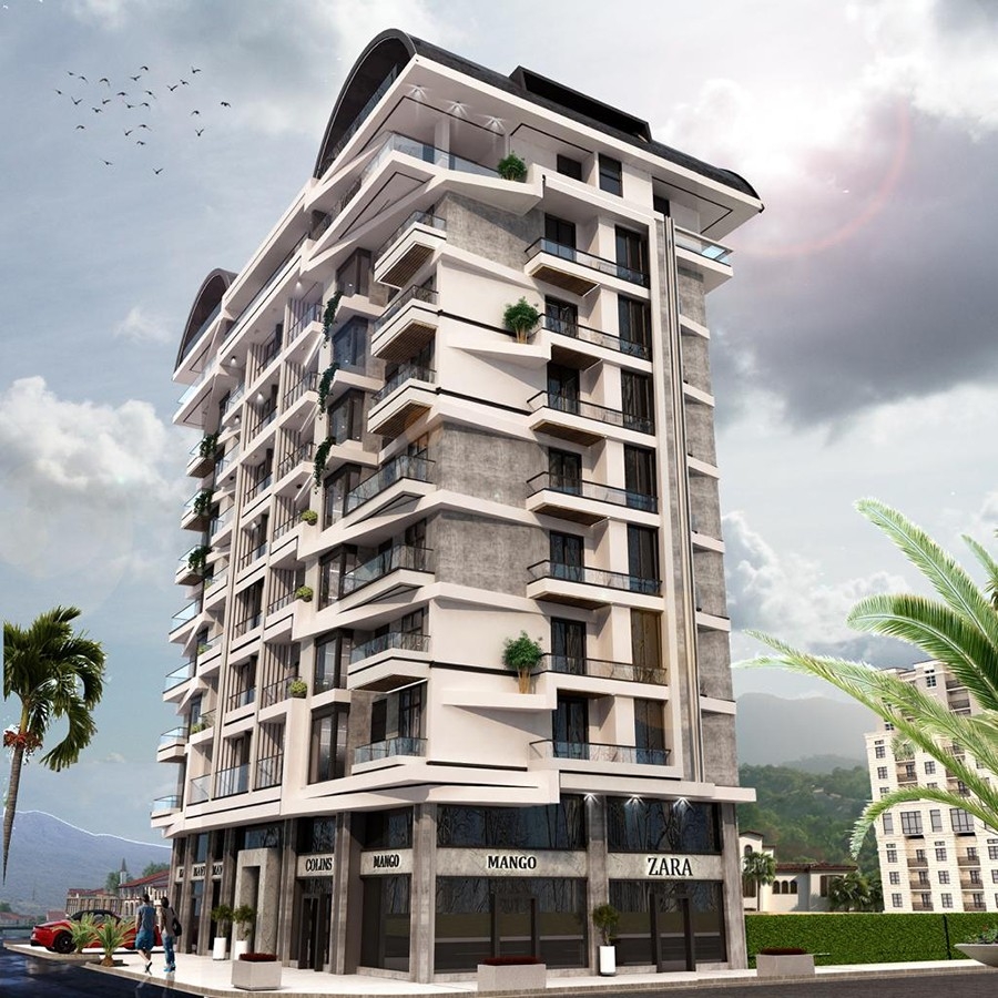 Gorgeously structured apartment in Alanya