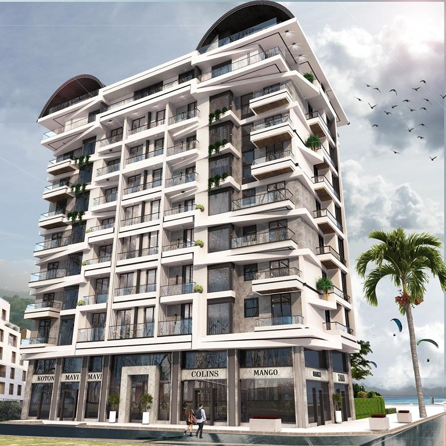 Gorgeously structured apartment in Alanya