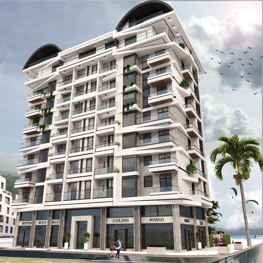 Gorgeously structured apartment in Alanya