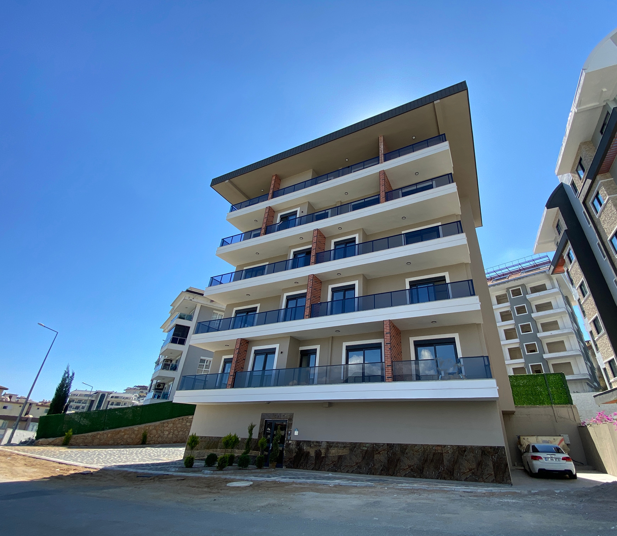Modern 1+1 Apartment with Mountain View, Alanya - Oba