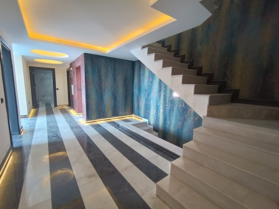Ylellinen 4+1 huvila meri- ja linnoitusnäköalalla, Alanya Tepe