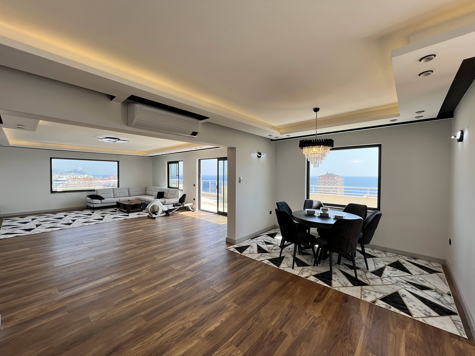 Luxurious 4+1 Sea View Apartment with Pool & Fitness, Alanya - Mahmutlar