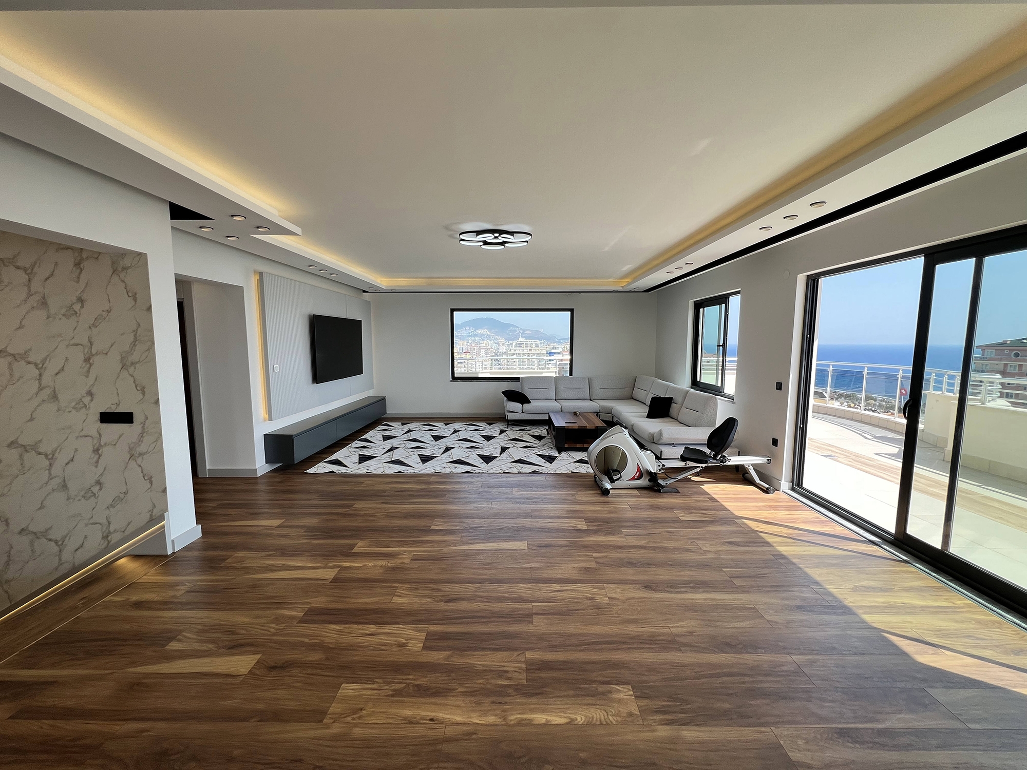 Luxurious 4+1 Sea View Apartment with Pool & Fitness, Alanya - Mahmutlar