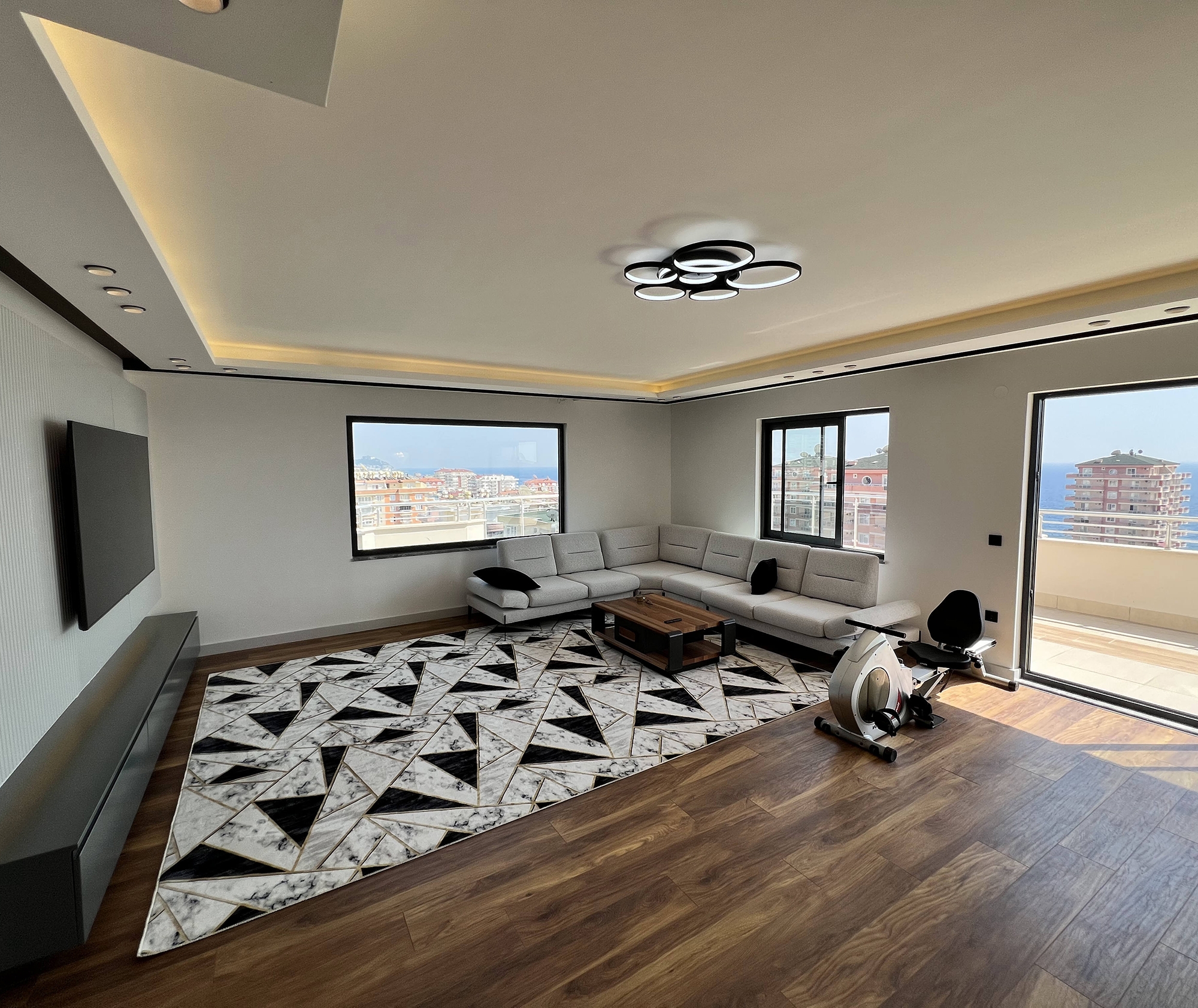 Luxurious 4+1 Sea View Apartment with Pool & Fitness, Alanya - Mahmutlar