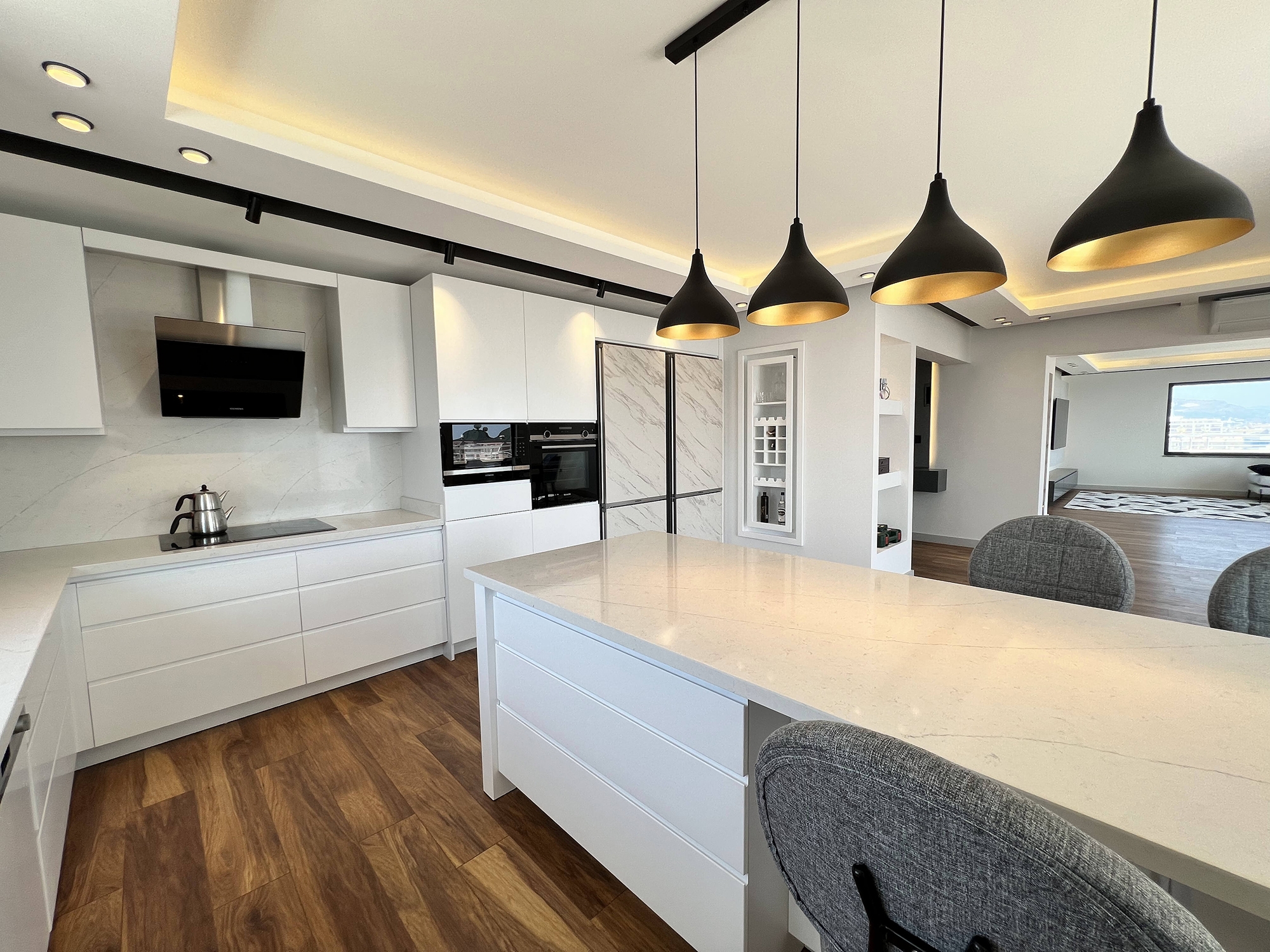 Luxurious 4+1 Sea View Apartment with Pool & Fitness, Alanya - Mahmutlar