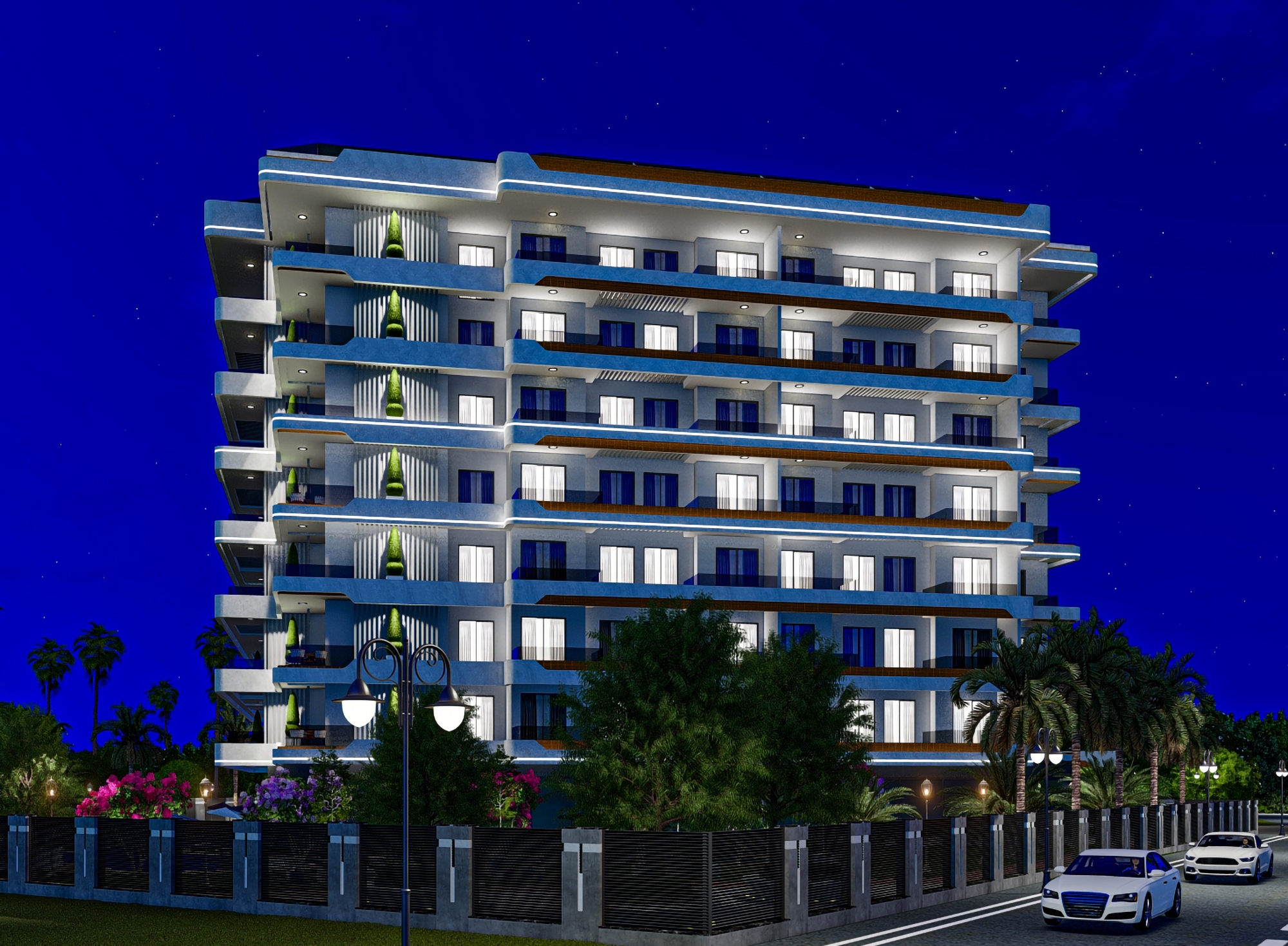Ylellinen 1+1 asunto vuorinäköalalla, Alanya - Gazipasa