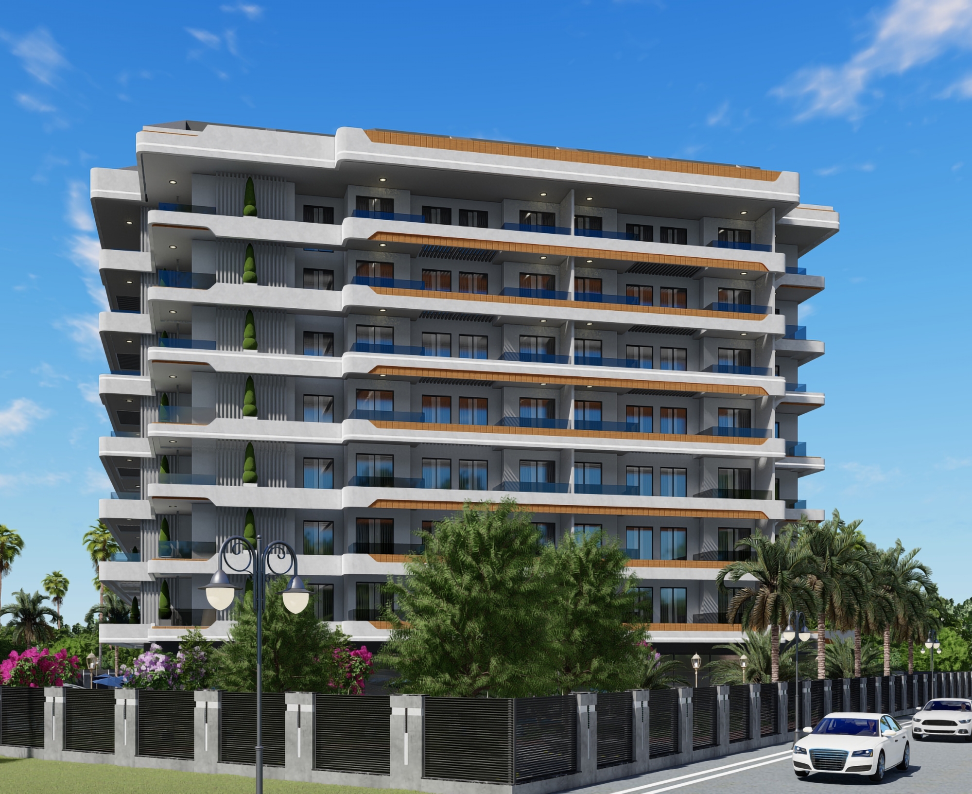 Ylellinen 1+1 asunto vuorinäköalalla, Alanya - Gazipasa