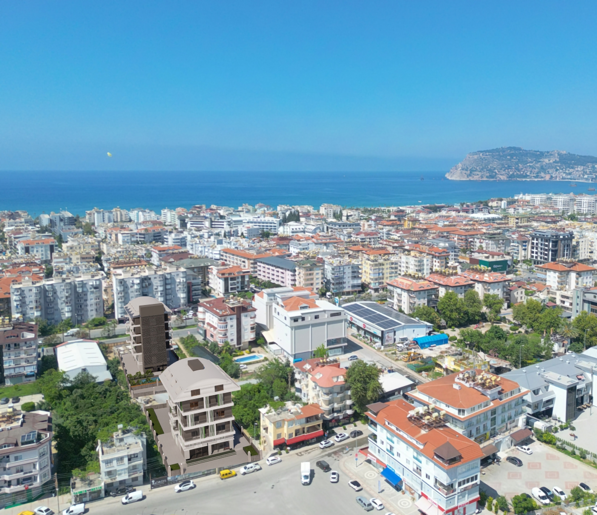 Luksus 1+1 Lejlighed med Bjergudsigt i Alanya - Oba