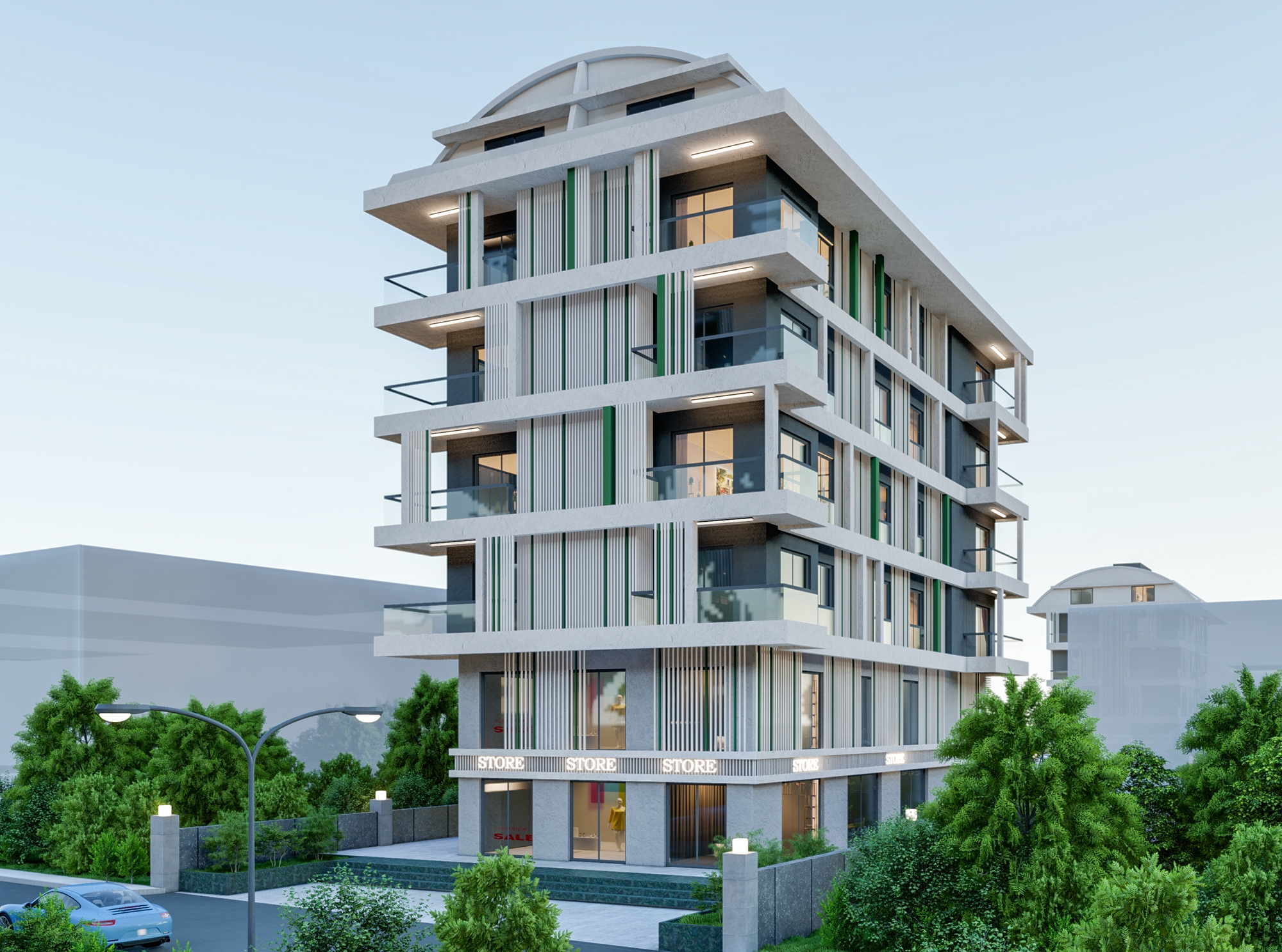 Luksus 1+1 Lejlighed med Bjergudsigt i Alanya - Oba