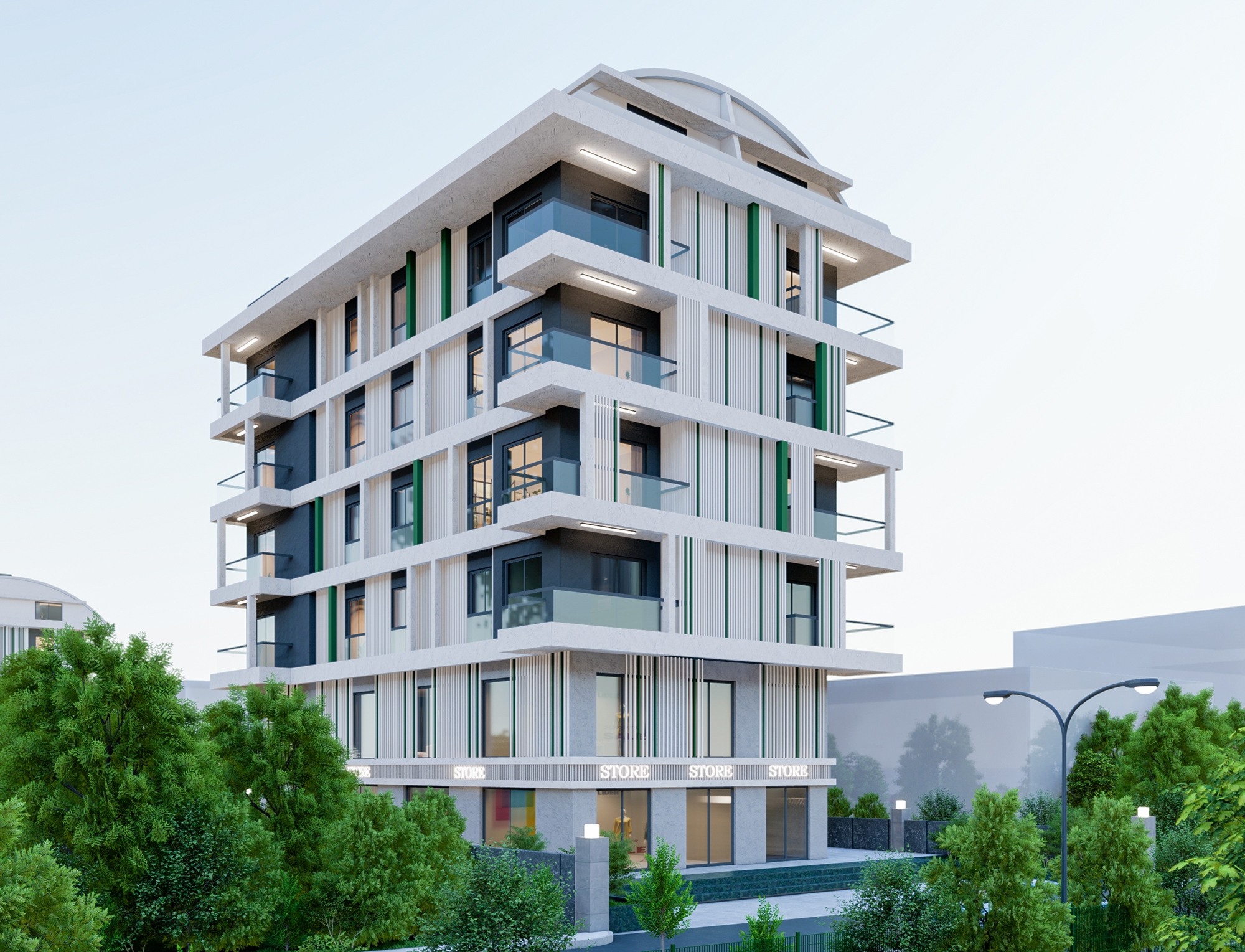 Luksus 1+1 Lejlighed med Bjergudsigt i Alanya - Oba