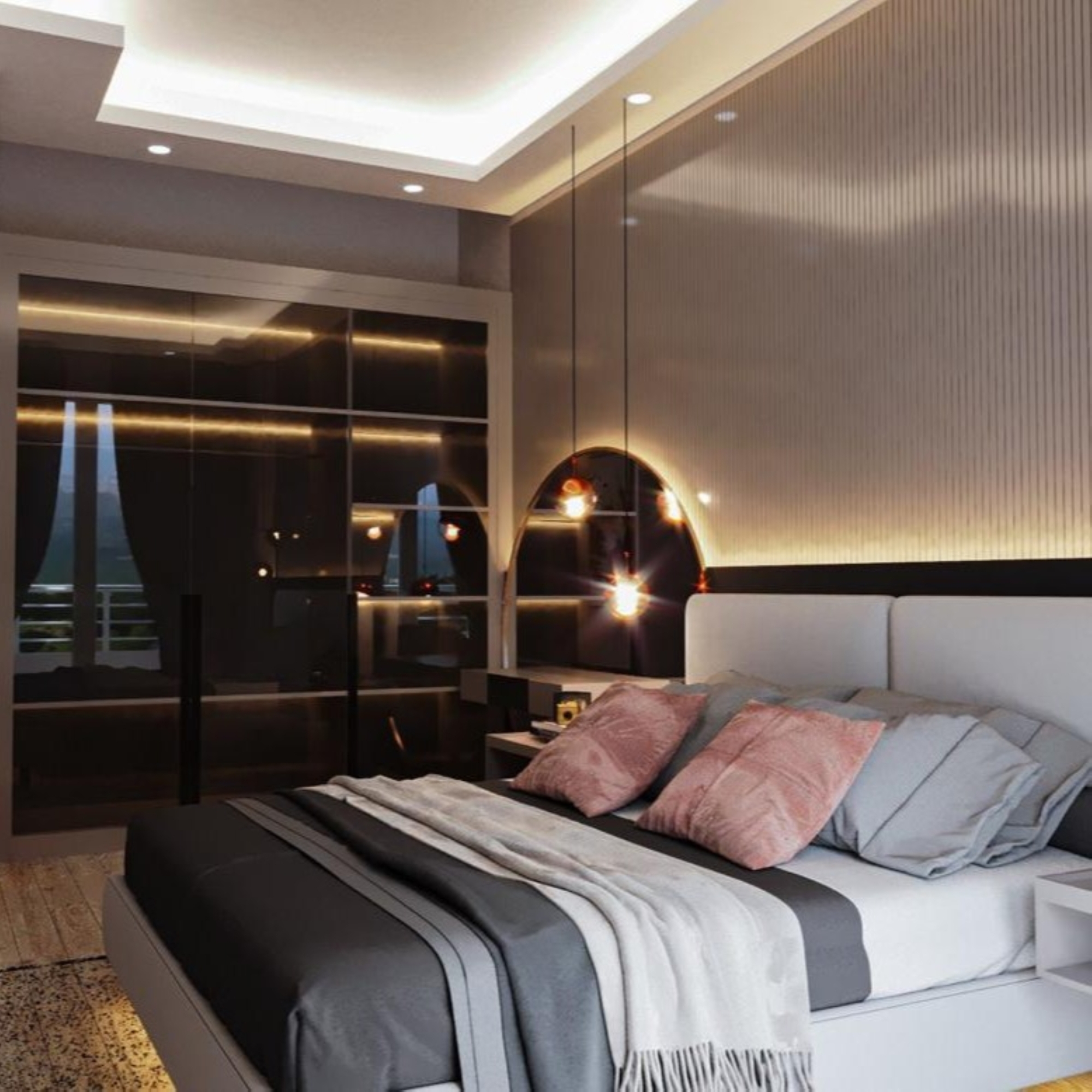 Luxuriöses 2+1 Apartment mit Meerblick, Burg- und Bergblick in Mersin - Tömük