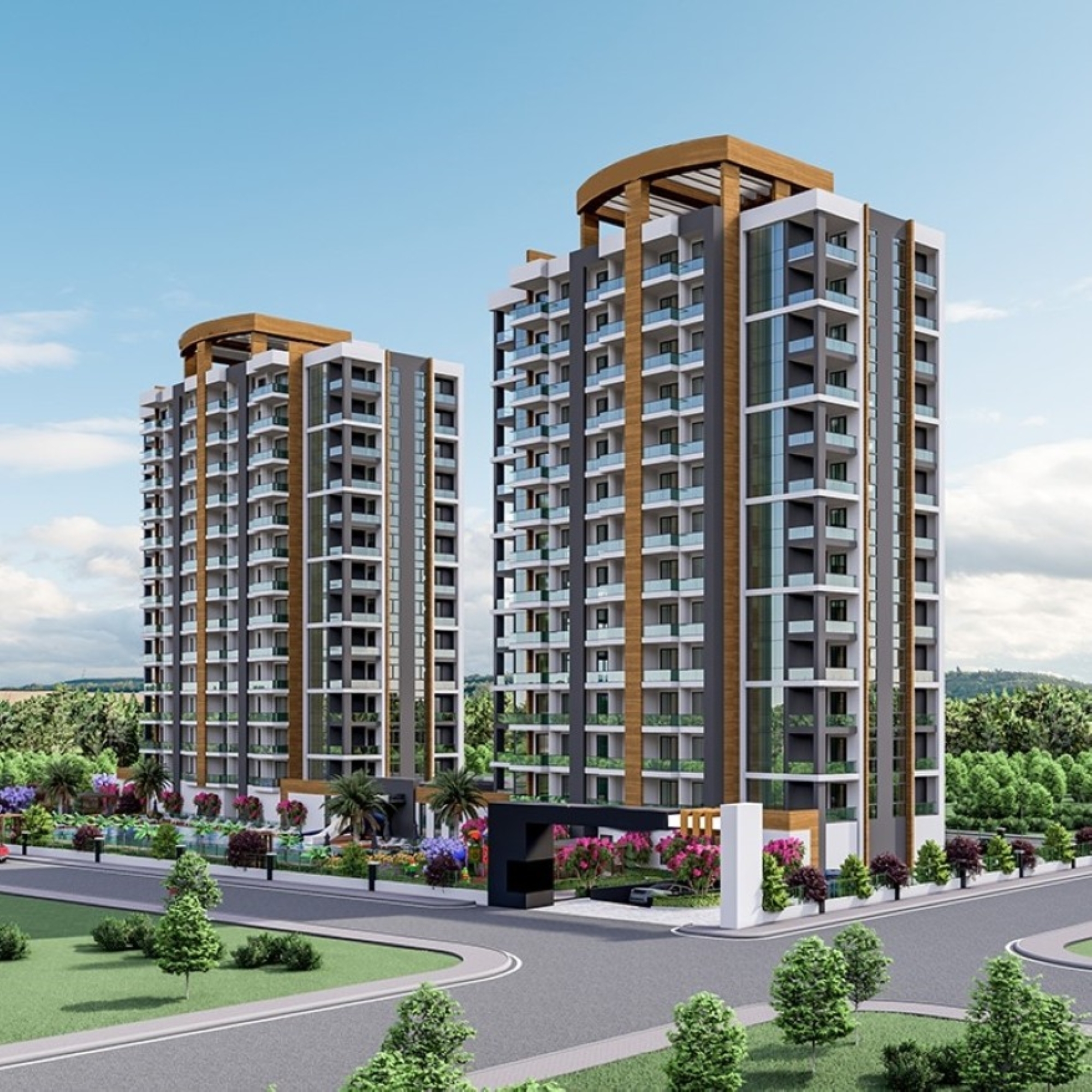 Peaceful retreat in modern design new project in Mersin
