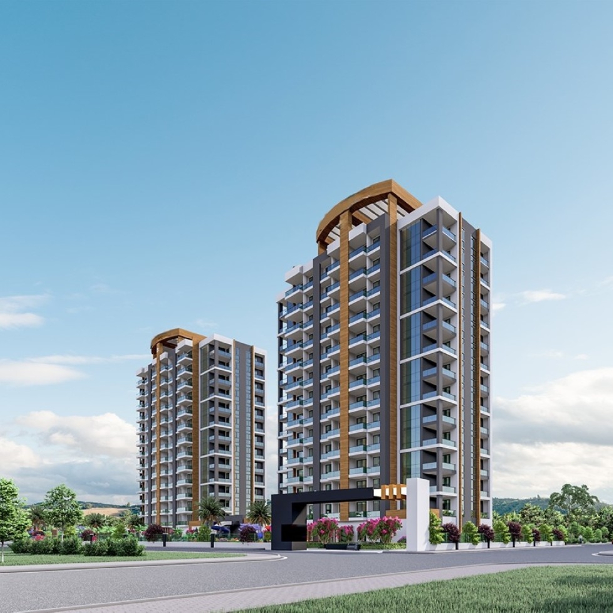 Peaceful retreat in modern design new project in Mersin
