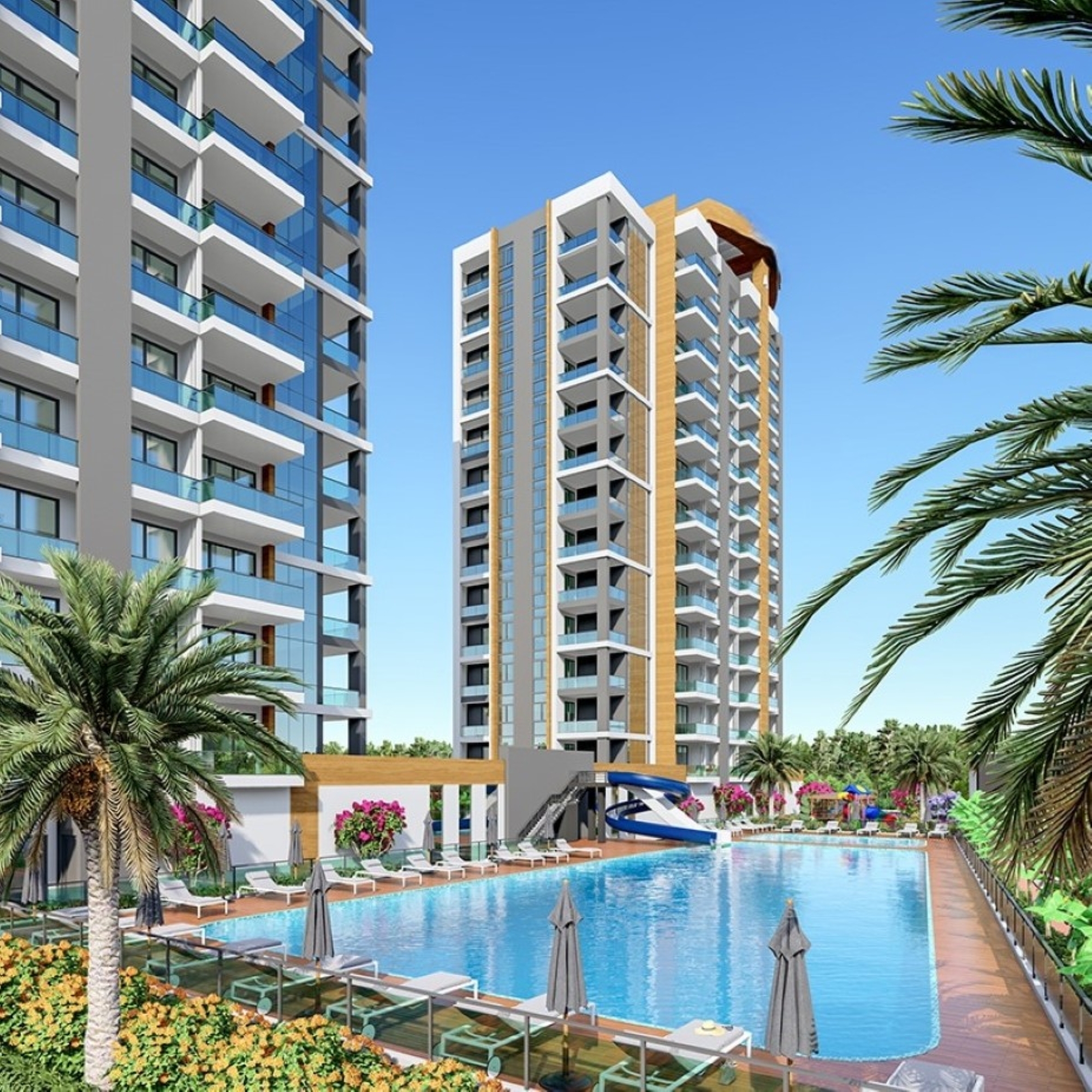 Peaceful retreat in modern design new project in Mersin