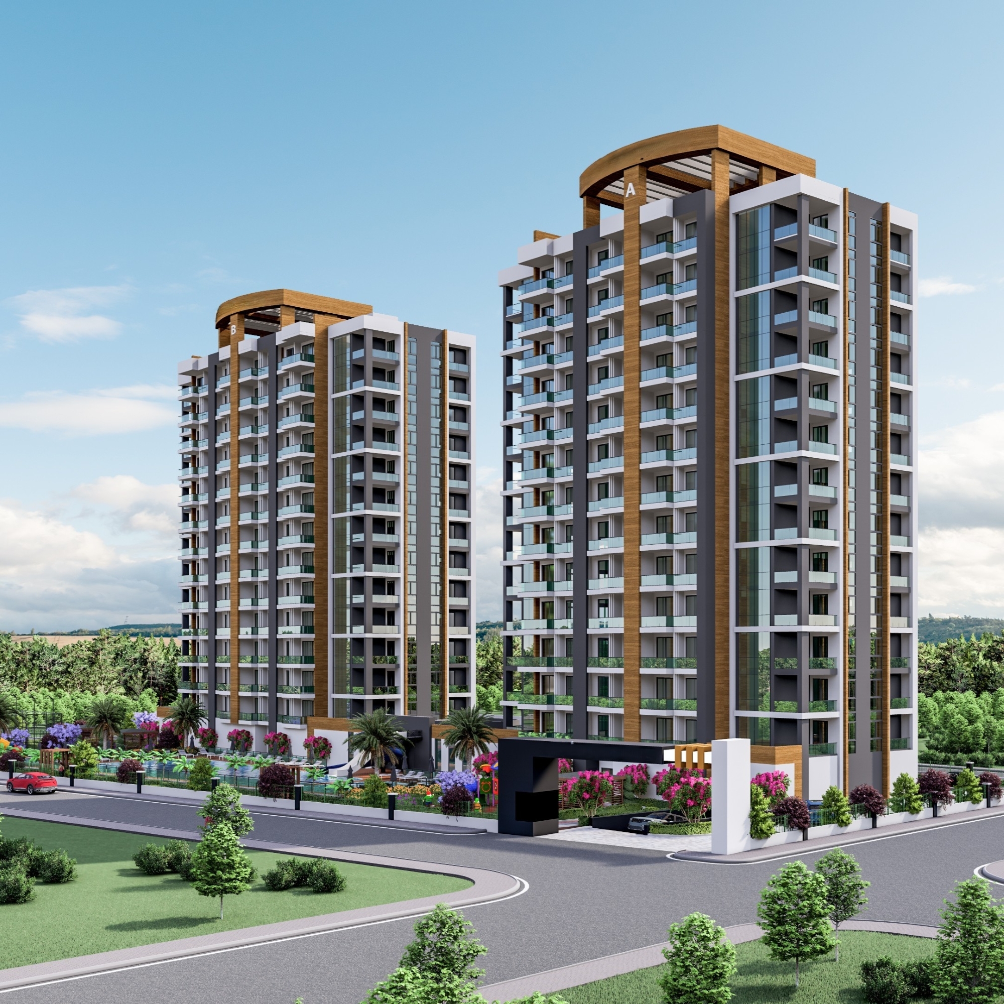 Peaceful retreat in modern design new project in Mersin