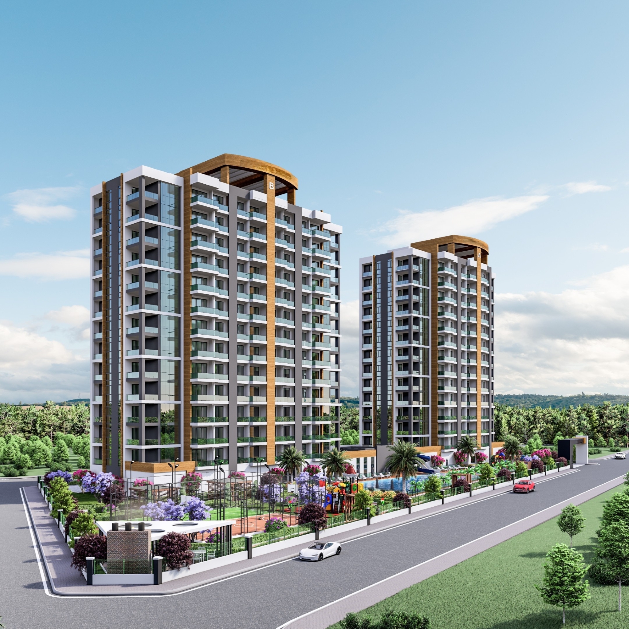 Peaceful retreat in modern design new project in Mersin