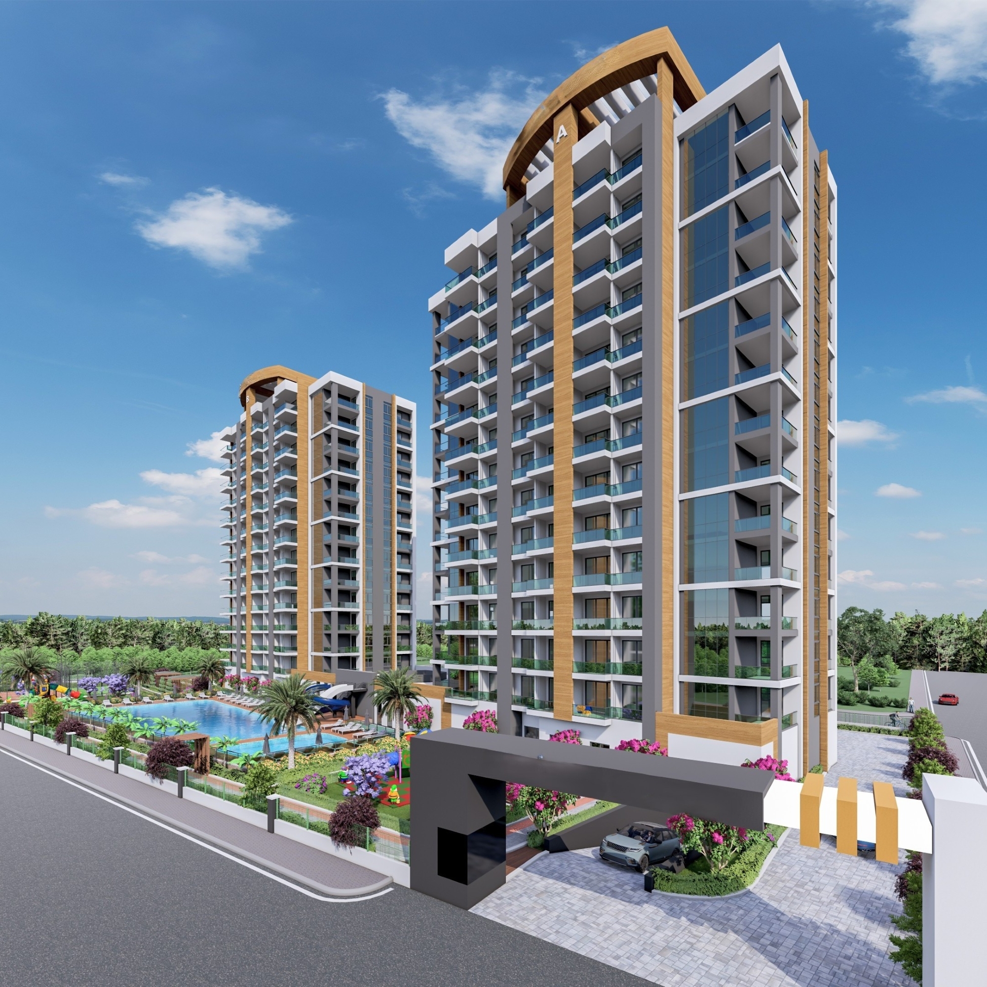 Peaceful retreat in modern design new project in Mersin