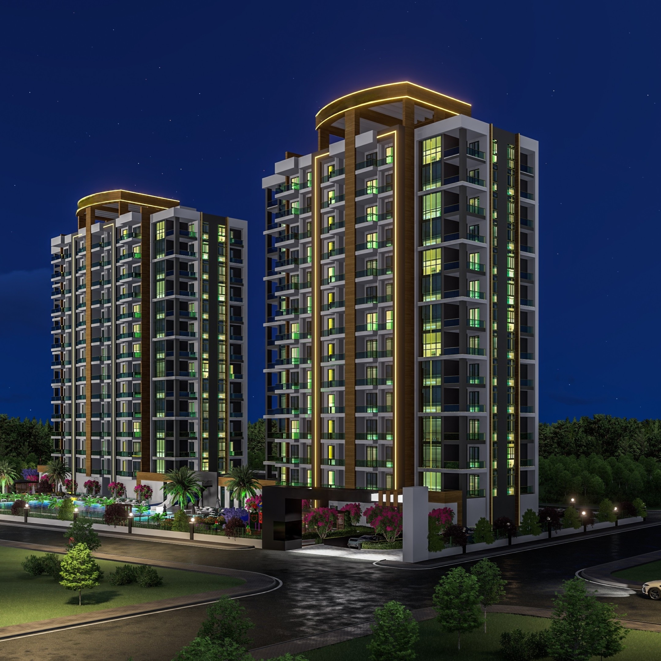 Peaceful retreat in modern design new project in Mersin