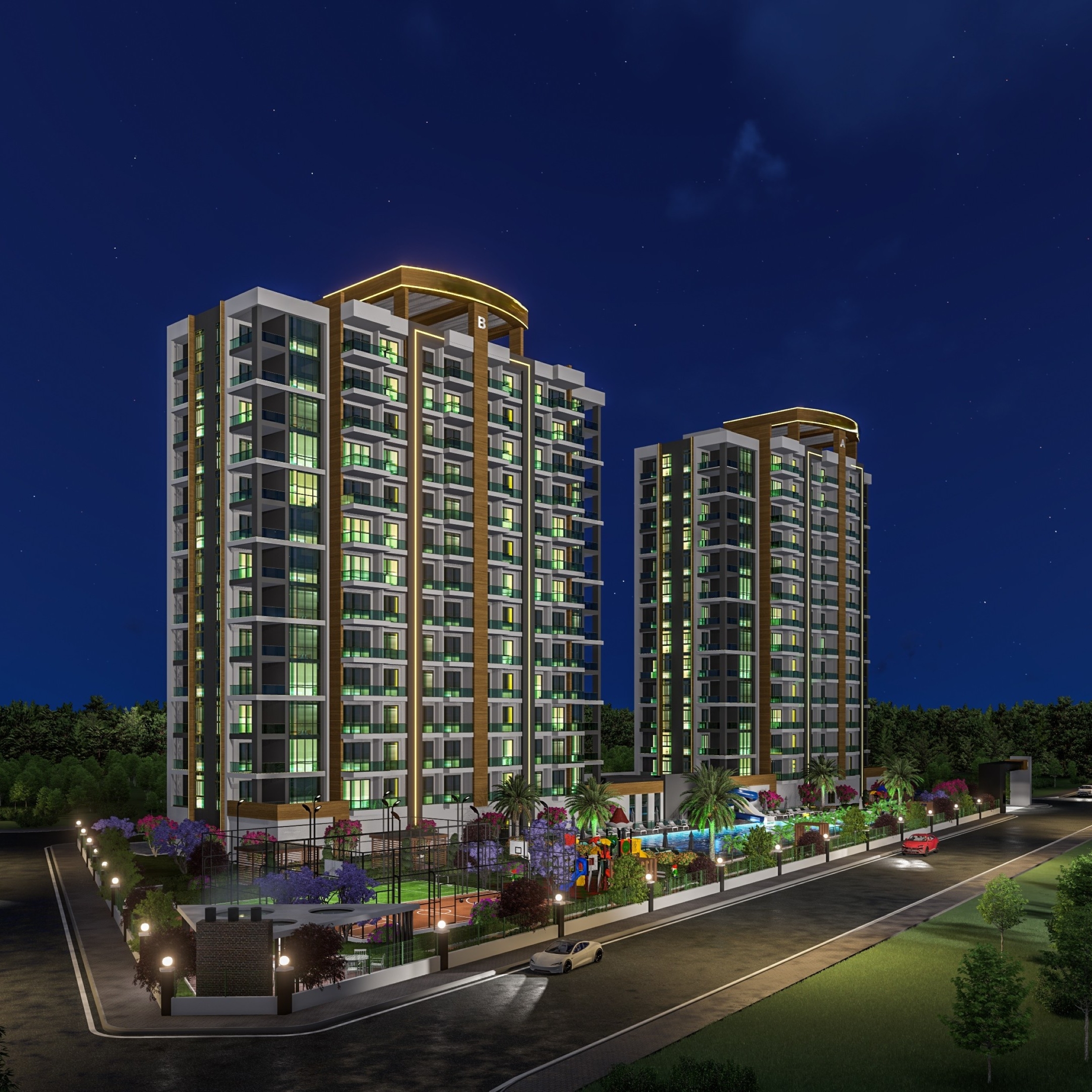 Peaceful retreat in modern design new project in Mersin