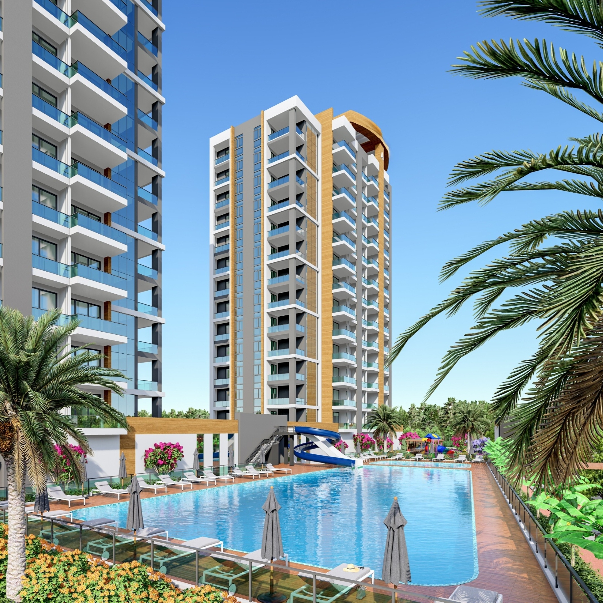 Peaceful retreat in modern design new project in Mersin