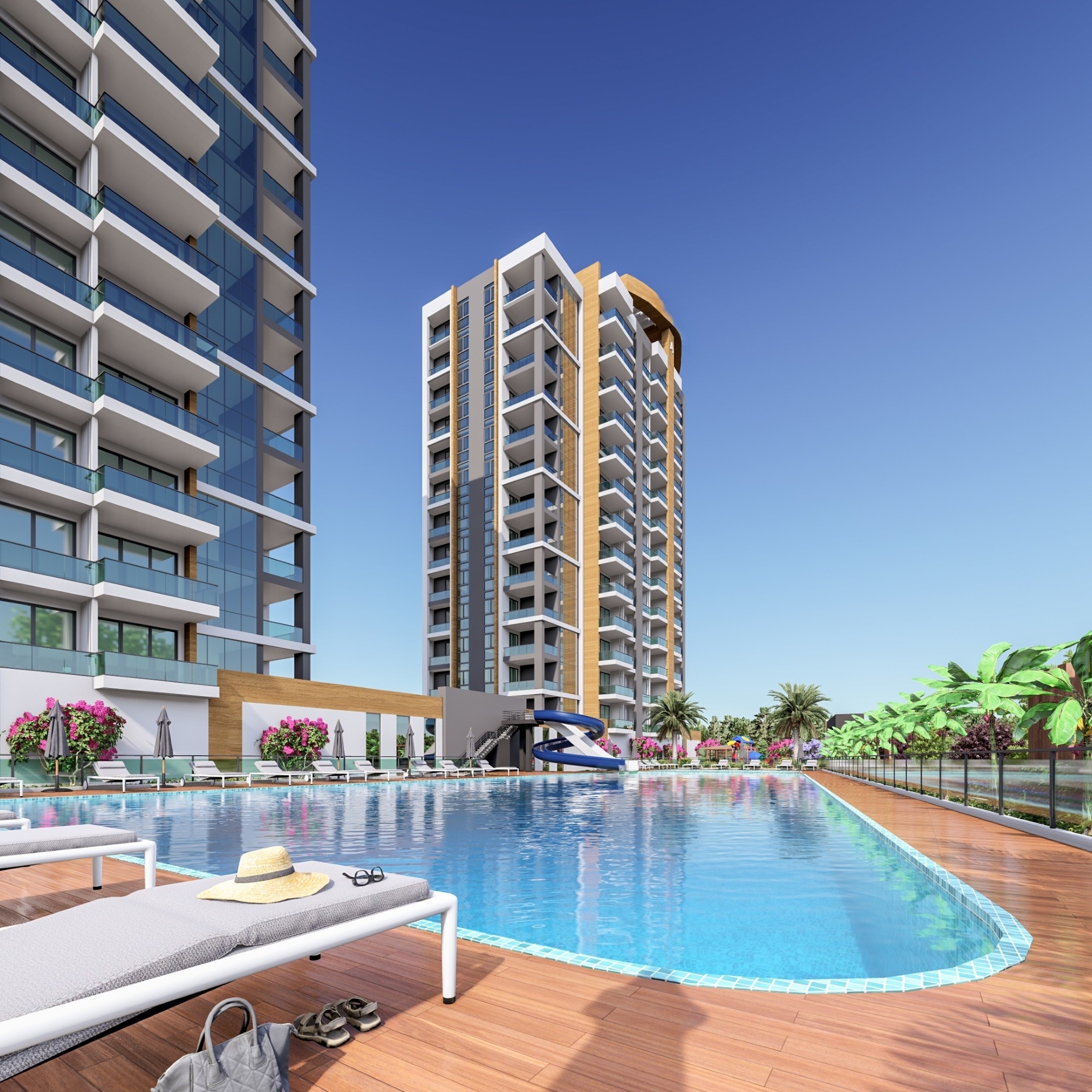 Peaceful retreat in modern design new project in Mersin