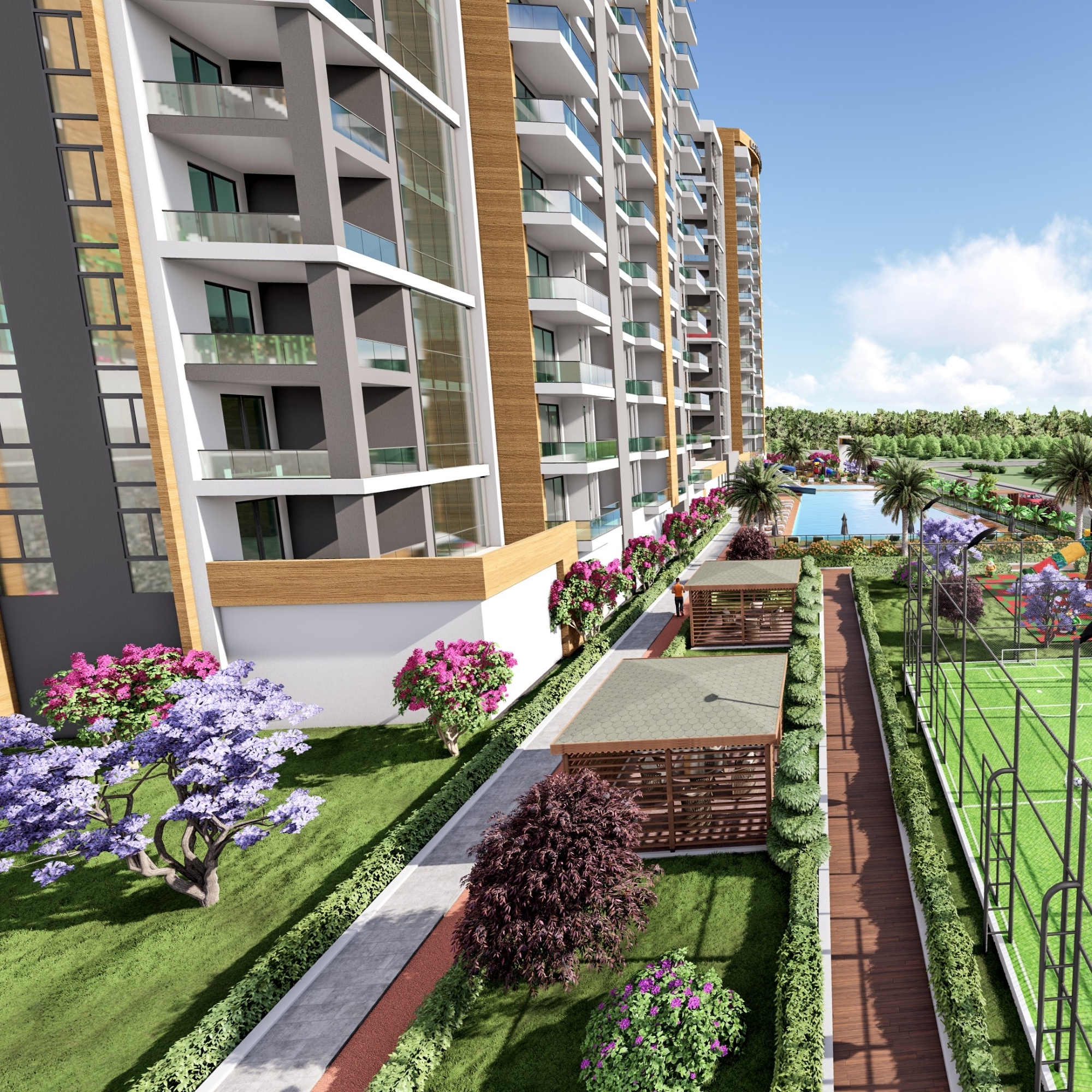 Peaceful retreat in modern design new project in Mersin