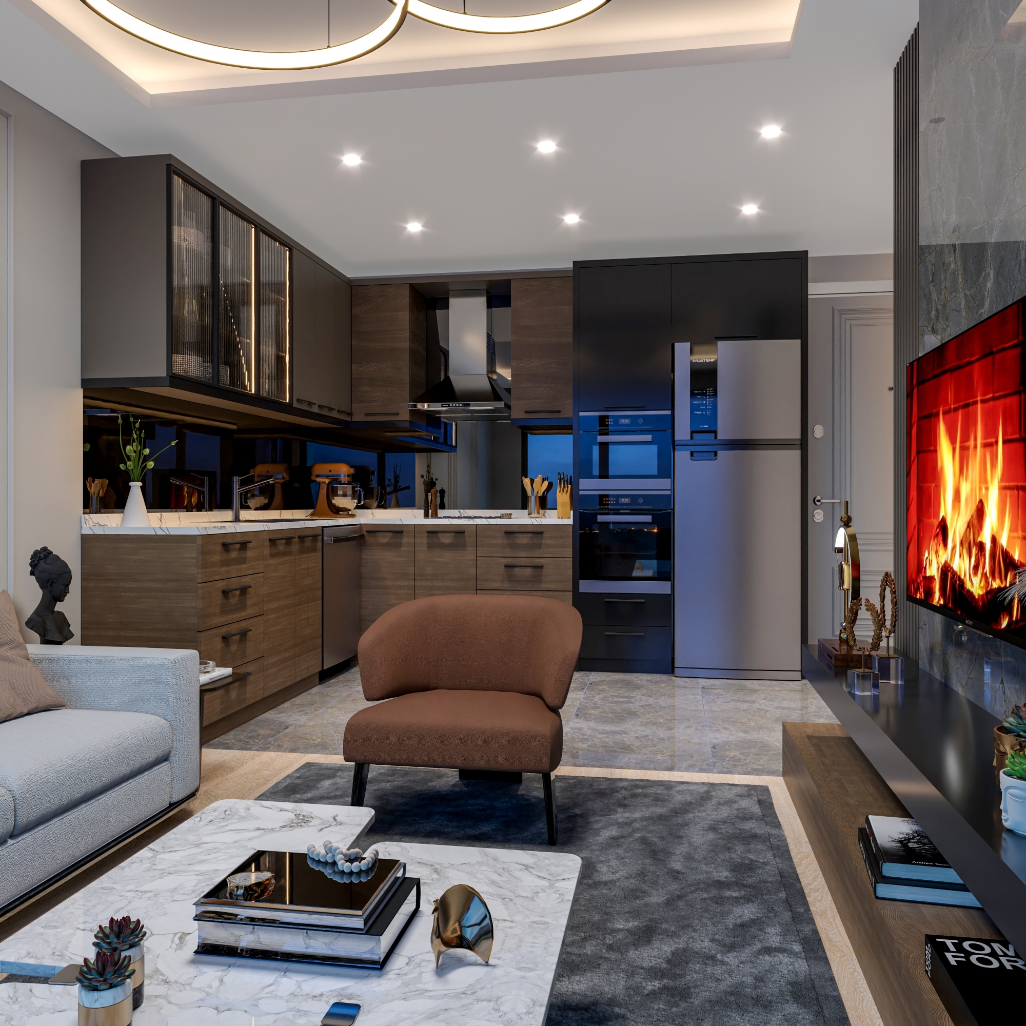 Peaceful retreat in modern design new project in Mersin