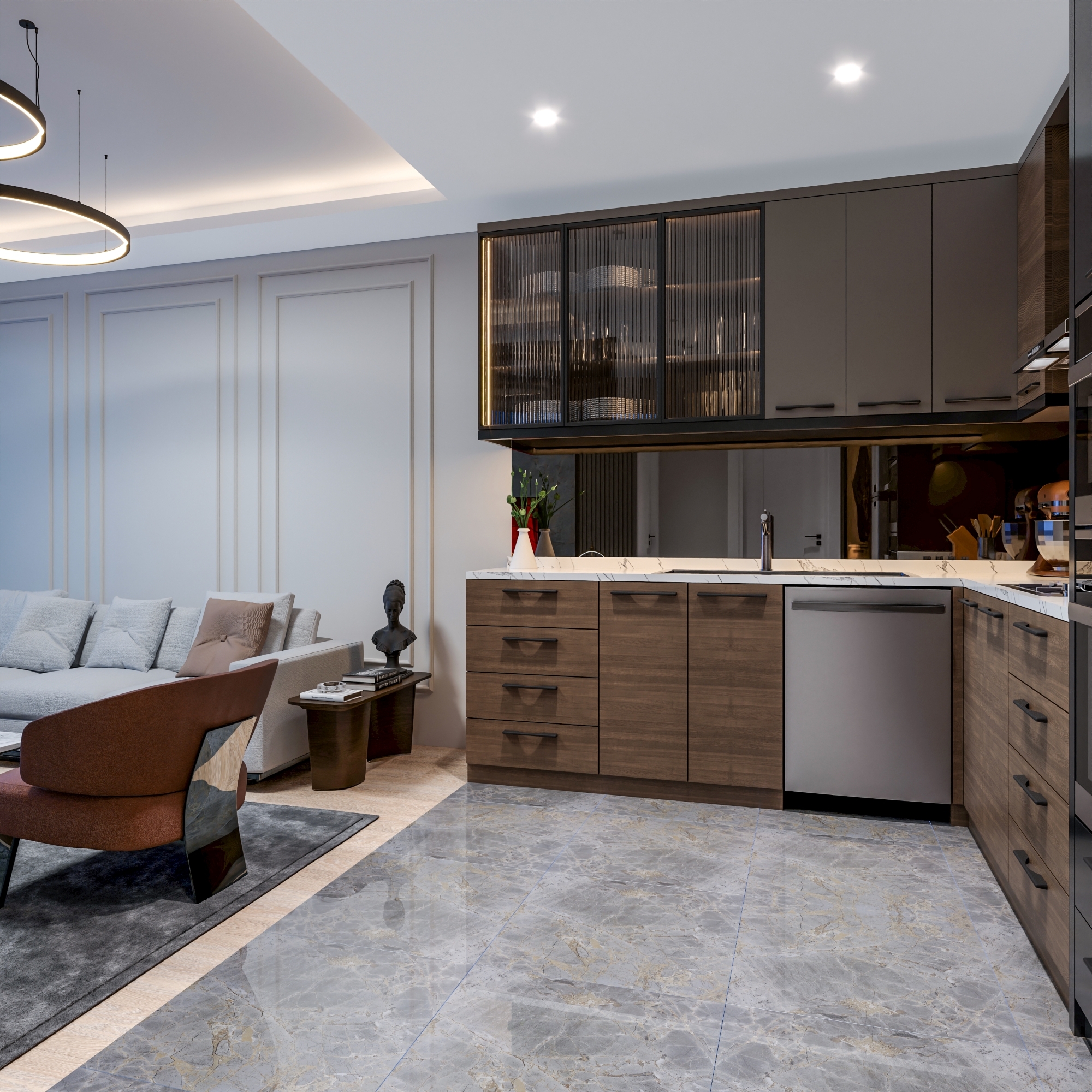 Peaceful retreat in modern design new project in Mersin