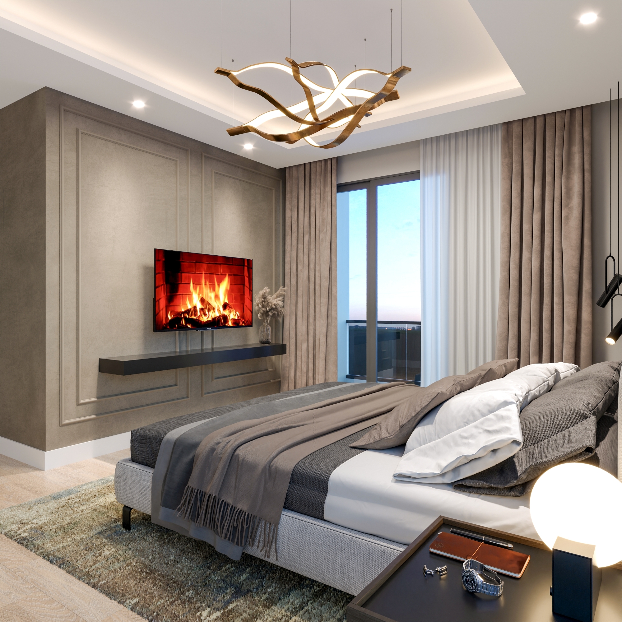 Peaceful retreat in modern design new project in Mersin