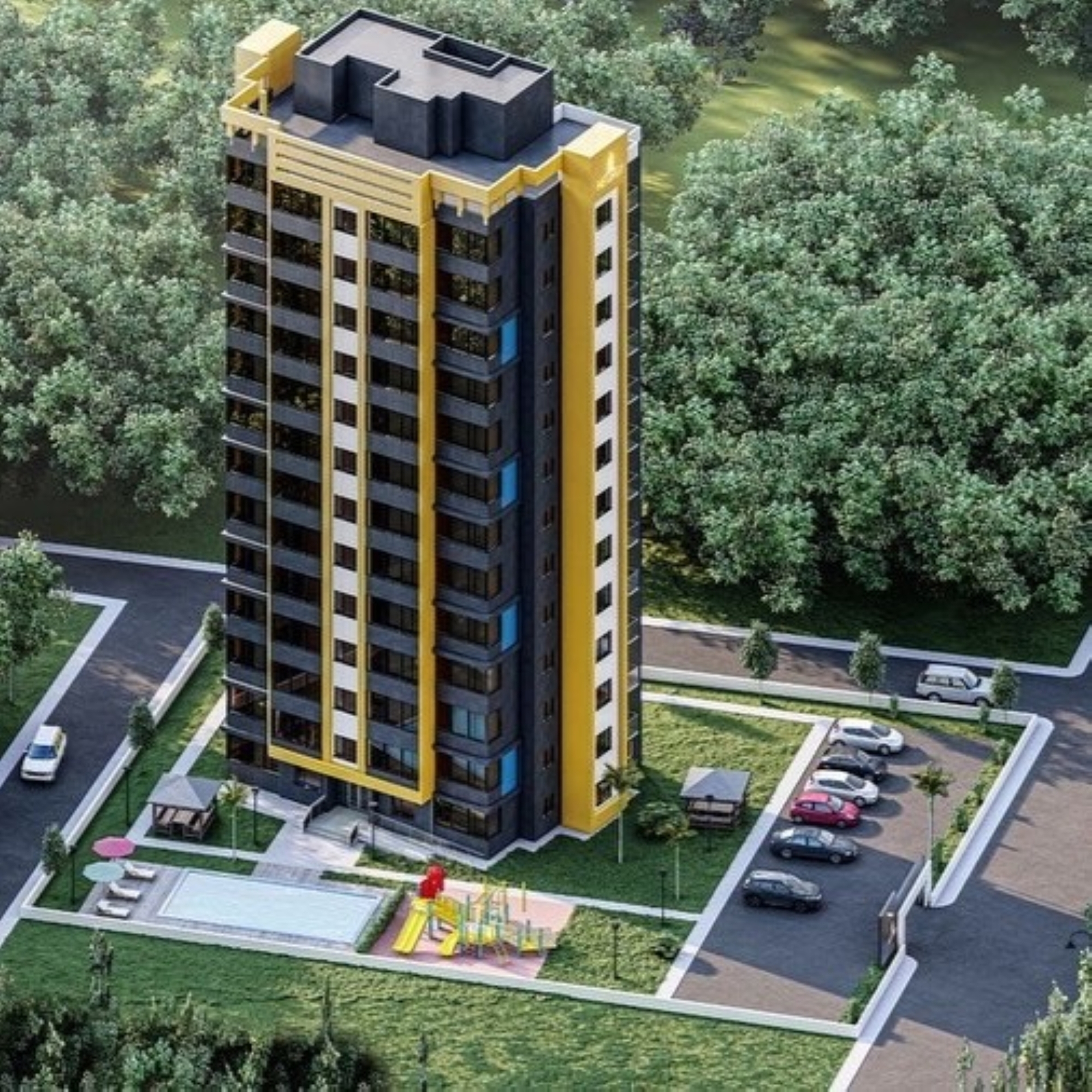 Luxuriöses 2+1 Apartment mit Meeres- und Bergblick, Mersin-Mezitli