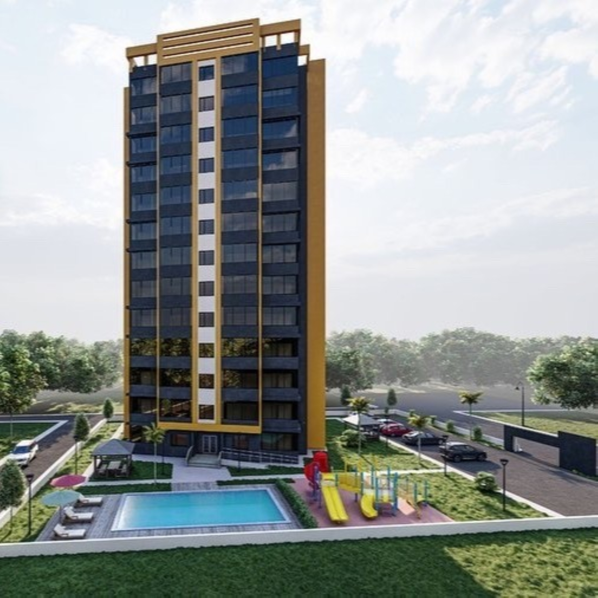 Luxuriöses 2+1 Apartment mit Meeres- und Bergblick, Mersin-Mezitli