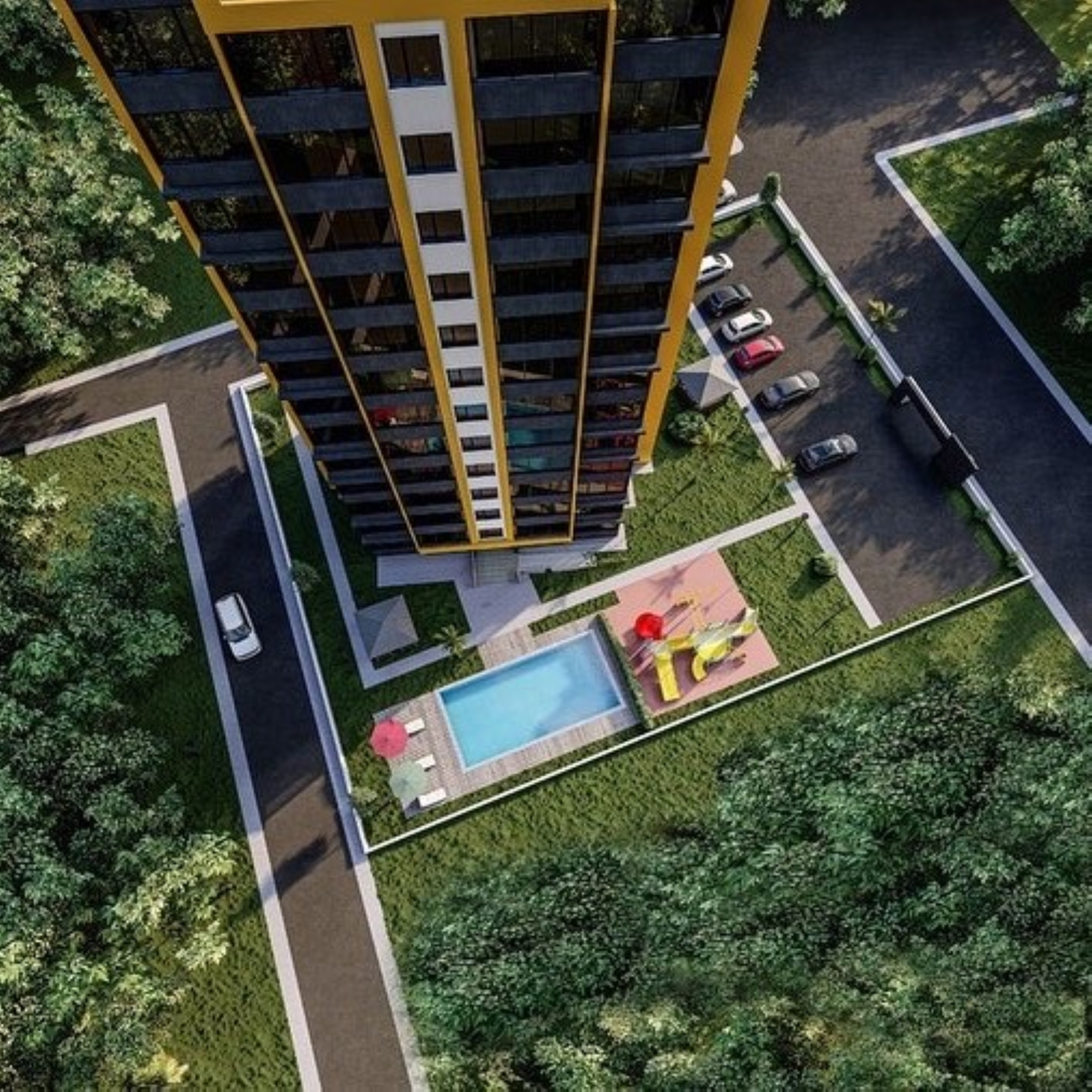Luxuriöses 2+1 Apartment mit Meeres- und Bergblick, Mersin-Mezitli