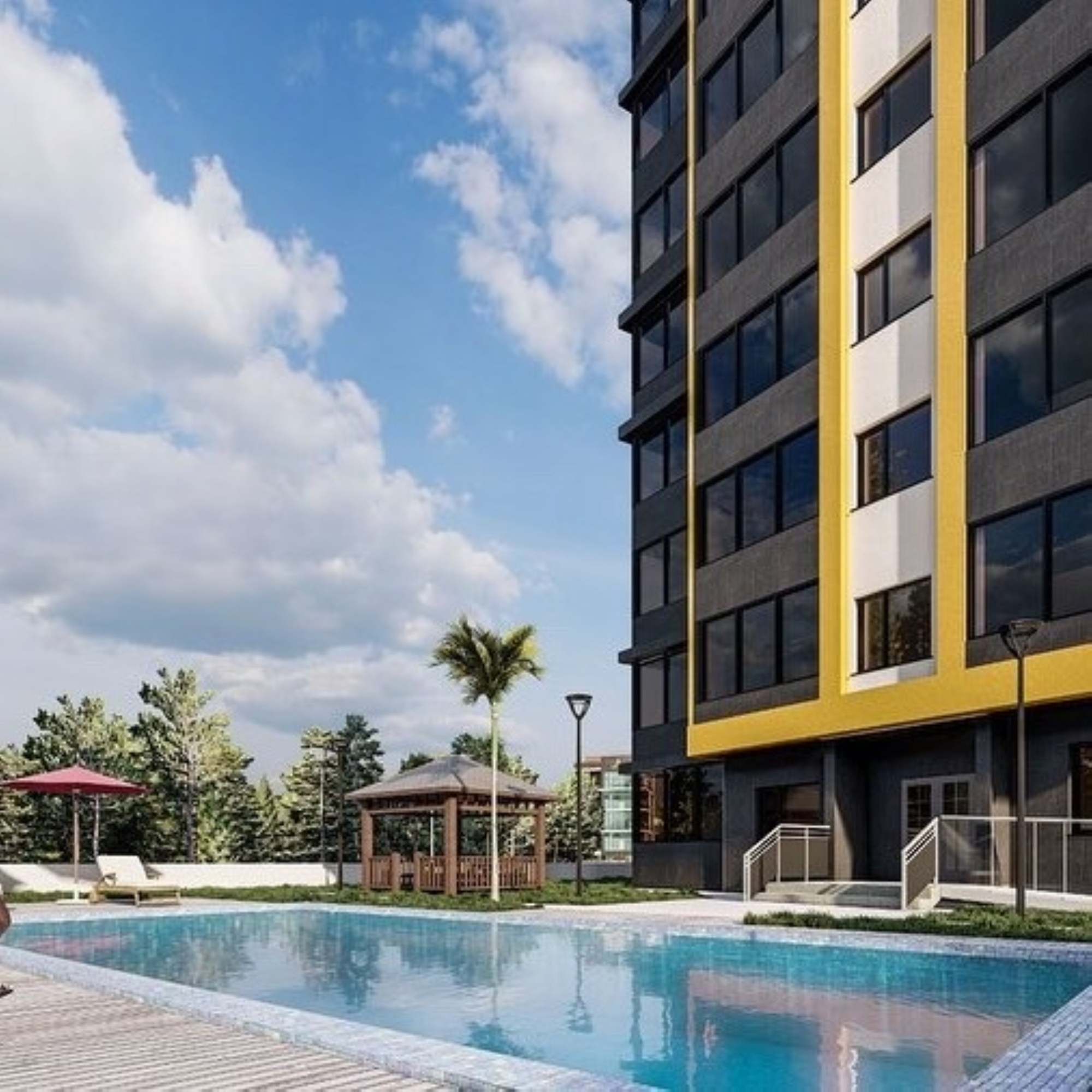 Luxuriöses 2+1 Apartment mit Meeres- und Bergblick, Mersin-Mezitli