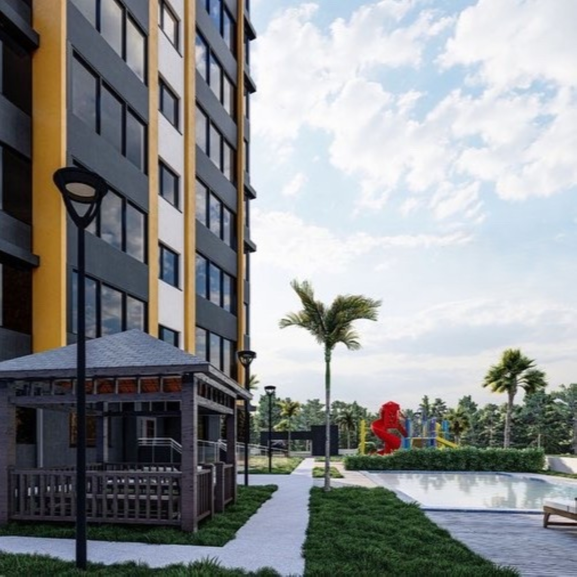 Luxuriöses 2+1 Apartment mit Meeres- und Bergblick, Mersin-Mezitli