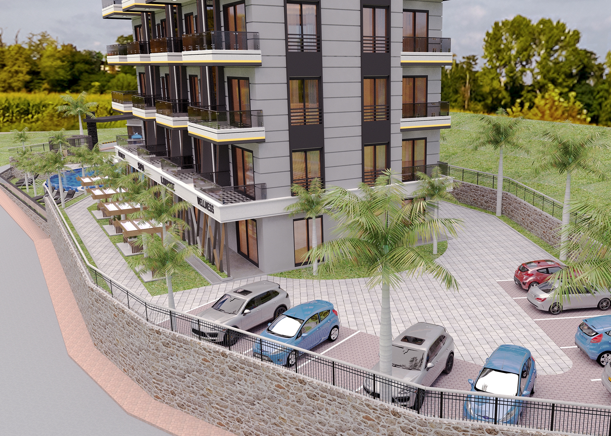 Luksuriøs 1+1 Leilighet med Sjø- og Fjellutsikt, Alanya - Demirtas