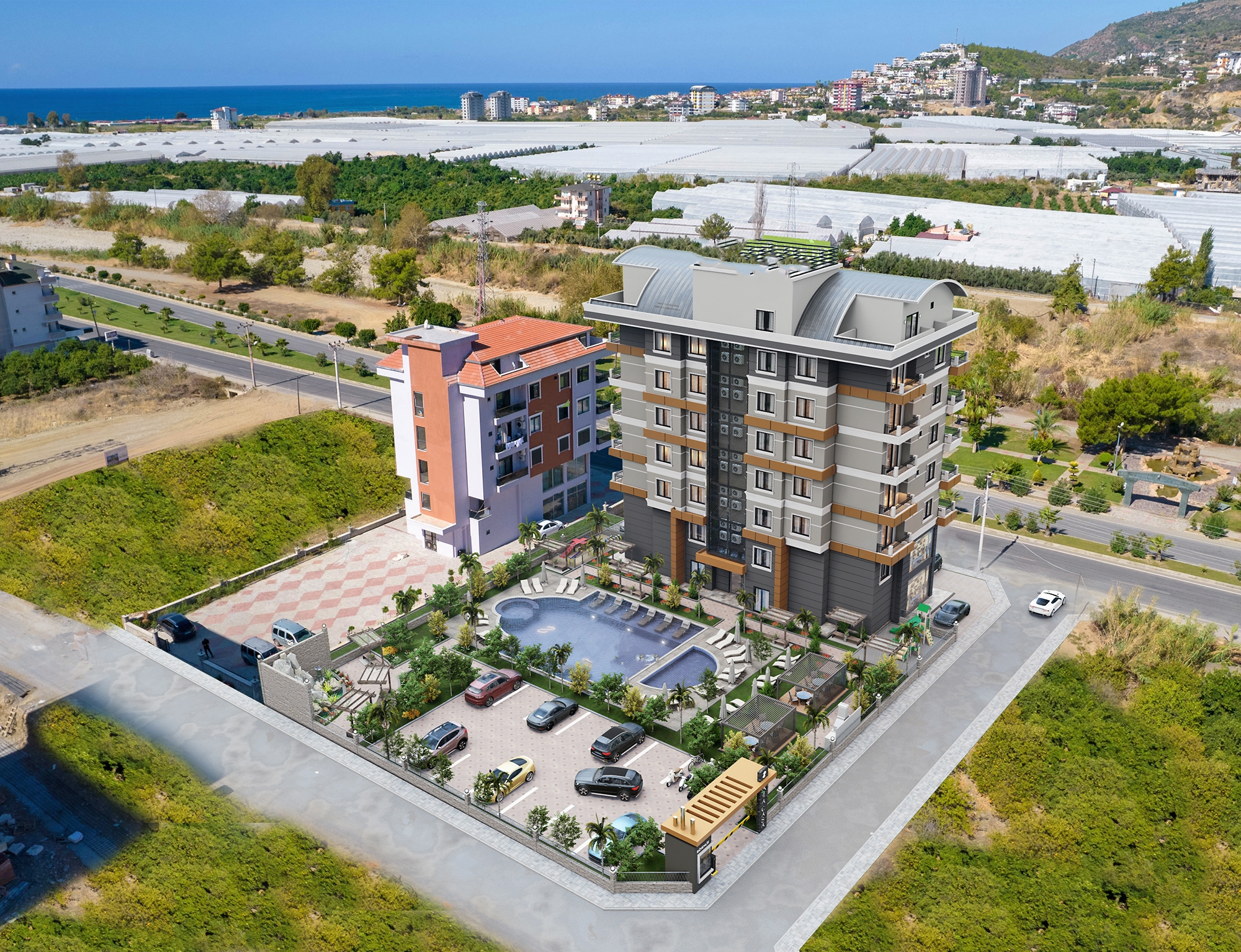 Luxury 1+1 Apartment with Mountain View, Alanya - Demirtas