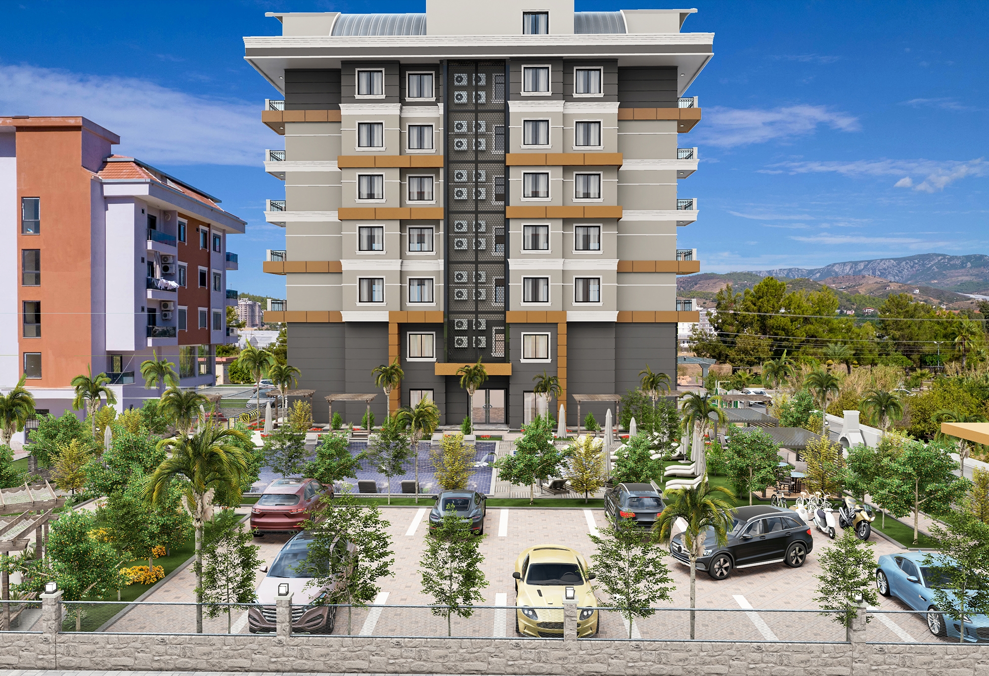 Luxury 1+1 Apartment with Mountain View, Alanya - Demirtas