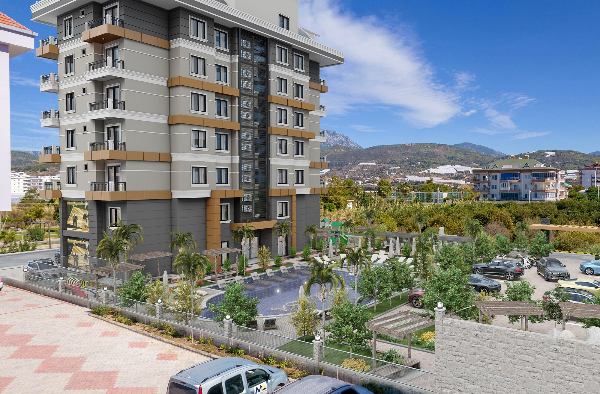 Luxury 1+1 Apartment with Mountain View, Alanya - Demirtas