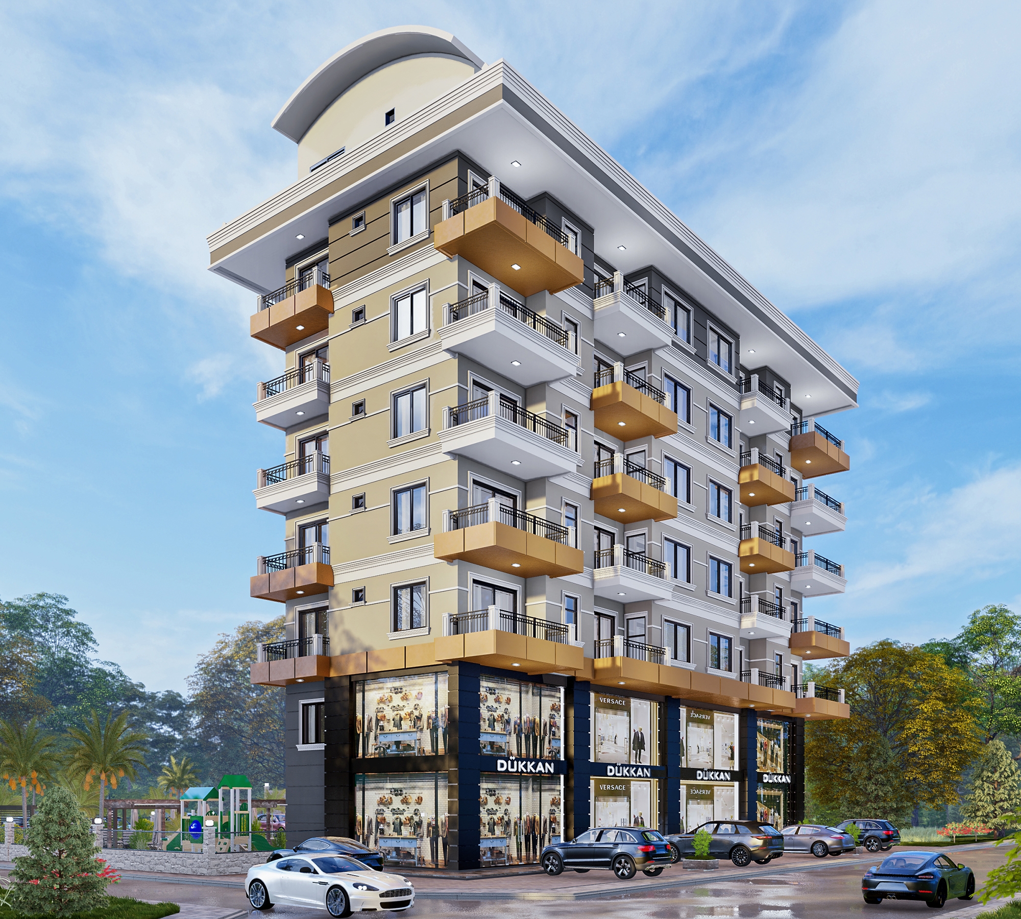 Luxury 1+1 Apartment with Mountain View, Alanya - Demirtas