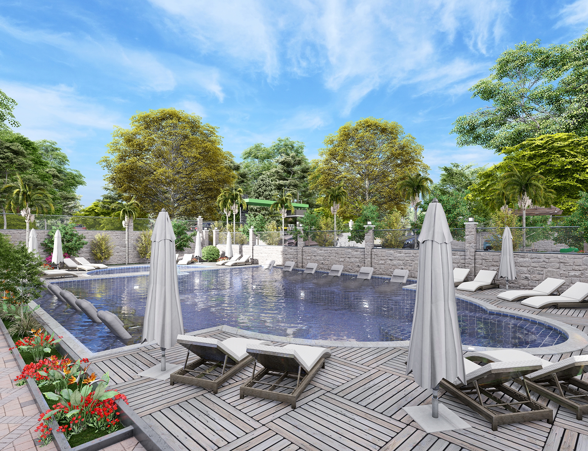 Luxuriöses 1+1 Apartment mit Bergblick in Demirtas, Alanya