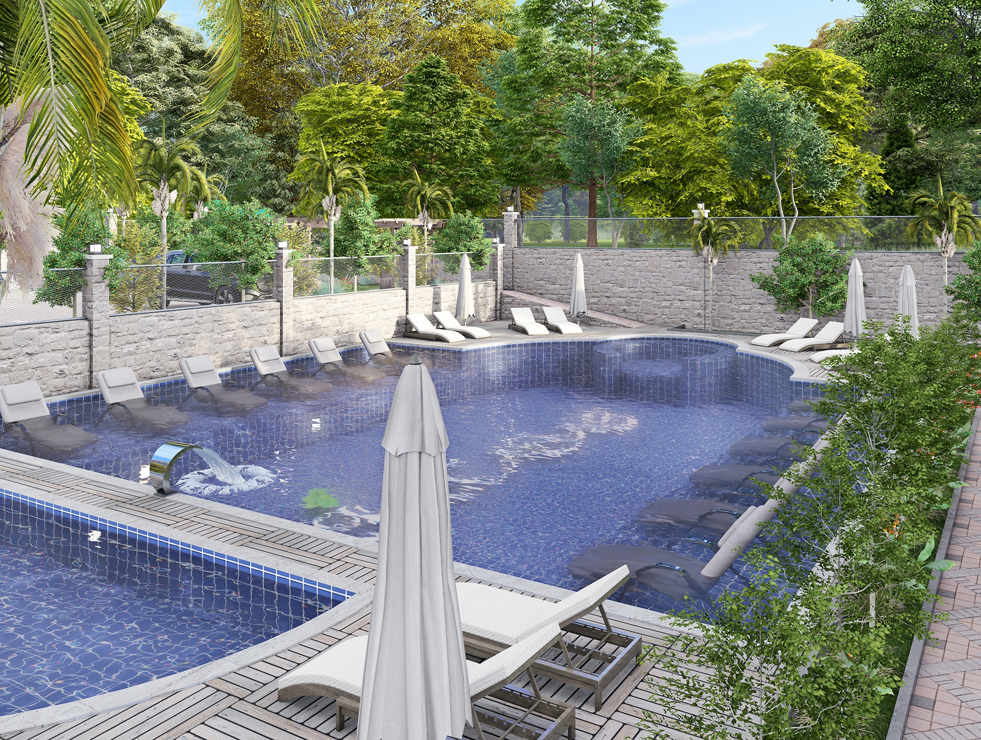 Luxuriöses 1+1 Apartment mit Bergblick in Demirtas, Alanya