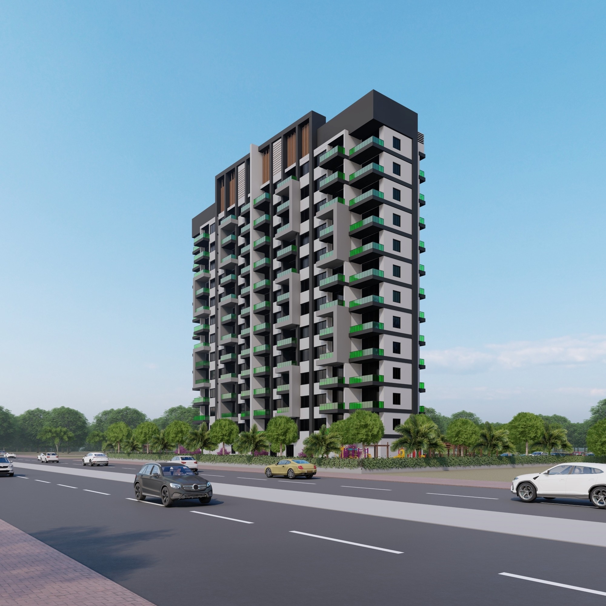 Luxuriöses 1+1 Apartment mit Meerblick und Bergblick, Mersin - Ayaş