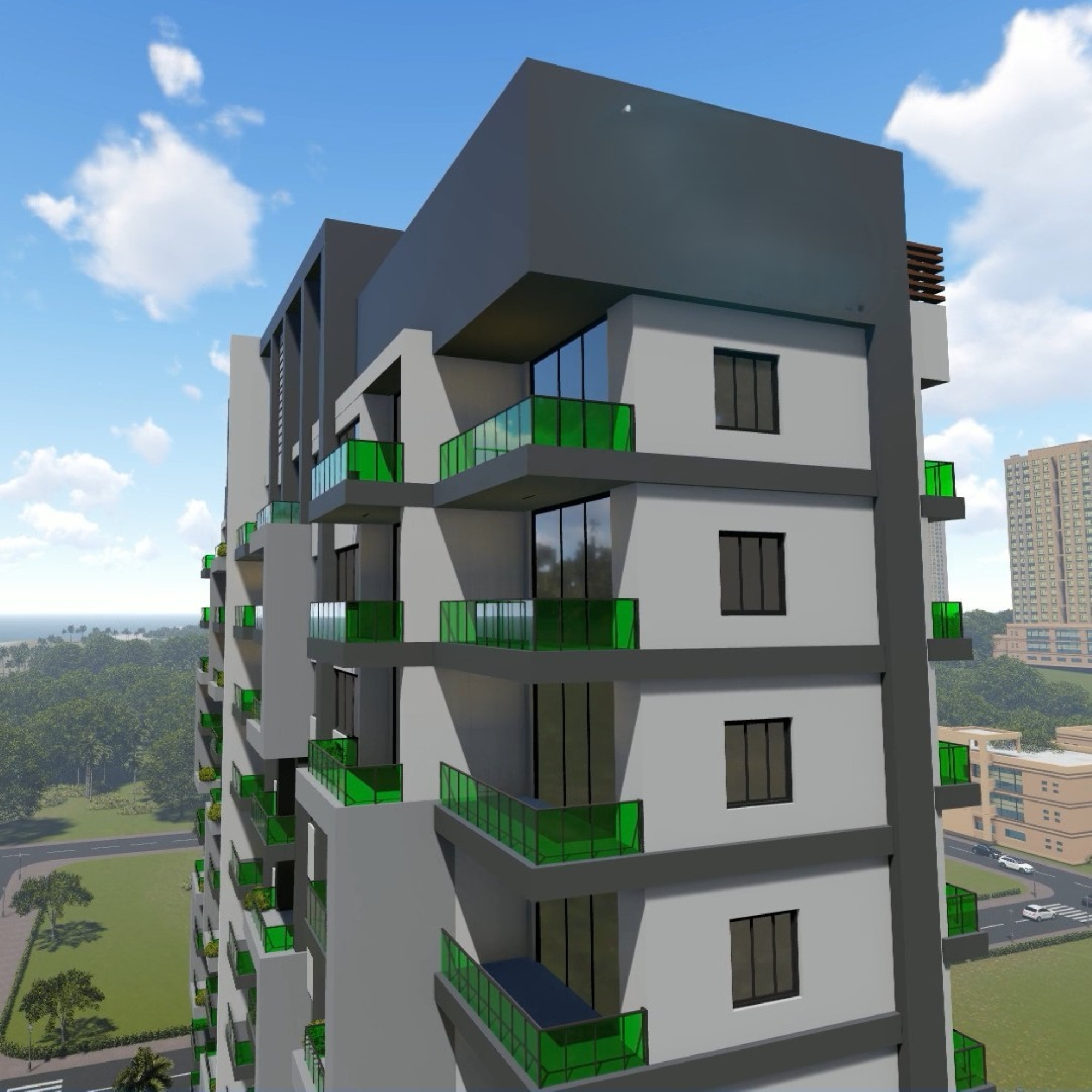 Luxuriöses 1+1 Apartment mit Meerblick und Bergblick, Mersin - Ayaş