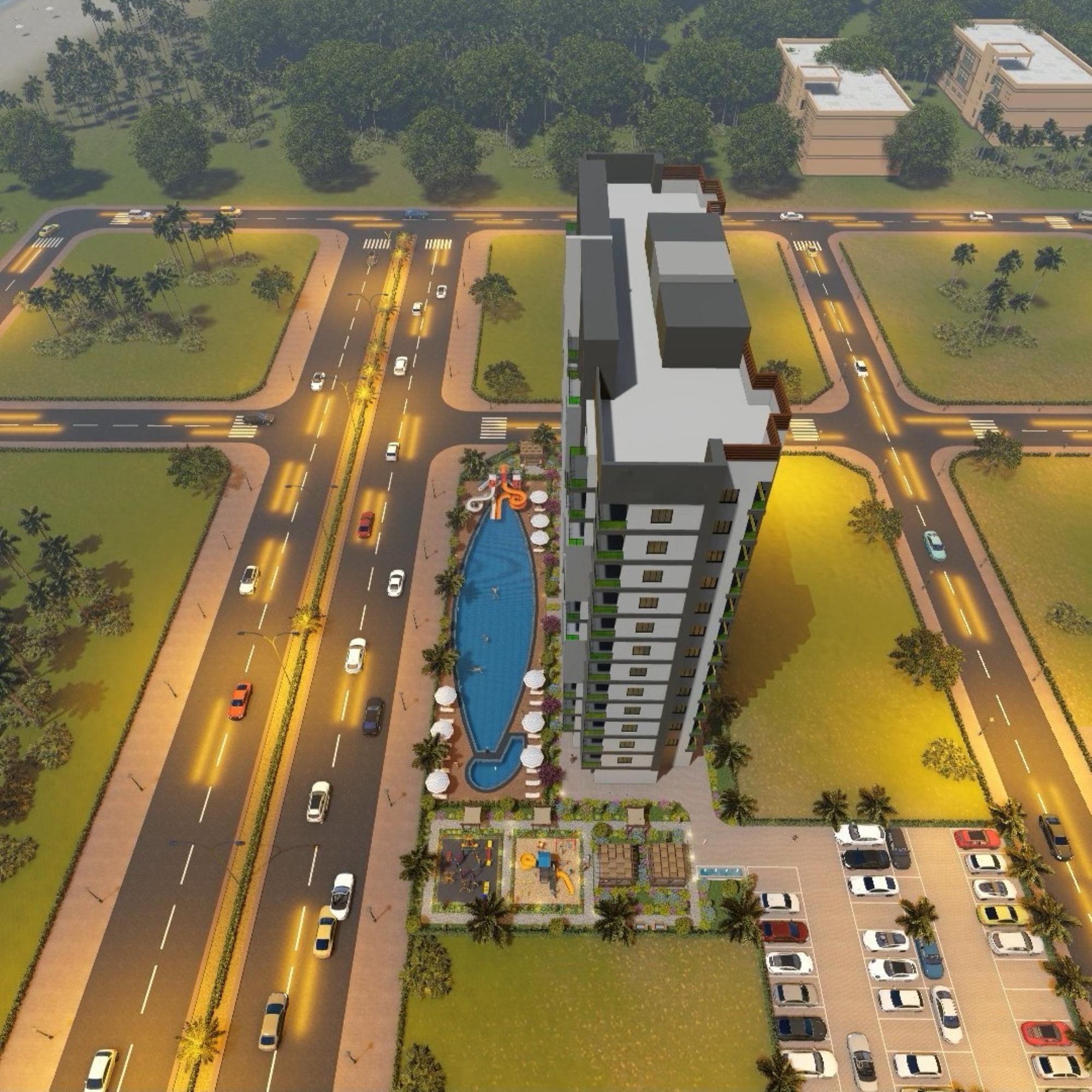 Luxuriöses 1+1 Apartment mit Meerblick und Bergblick, Mersin - Ayaş