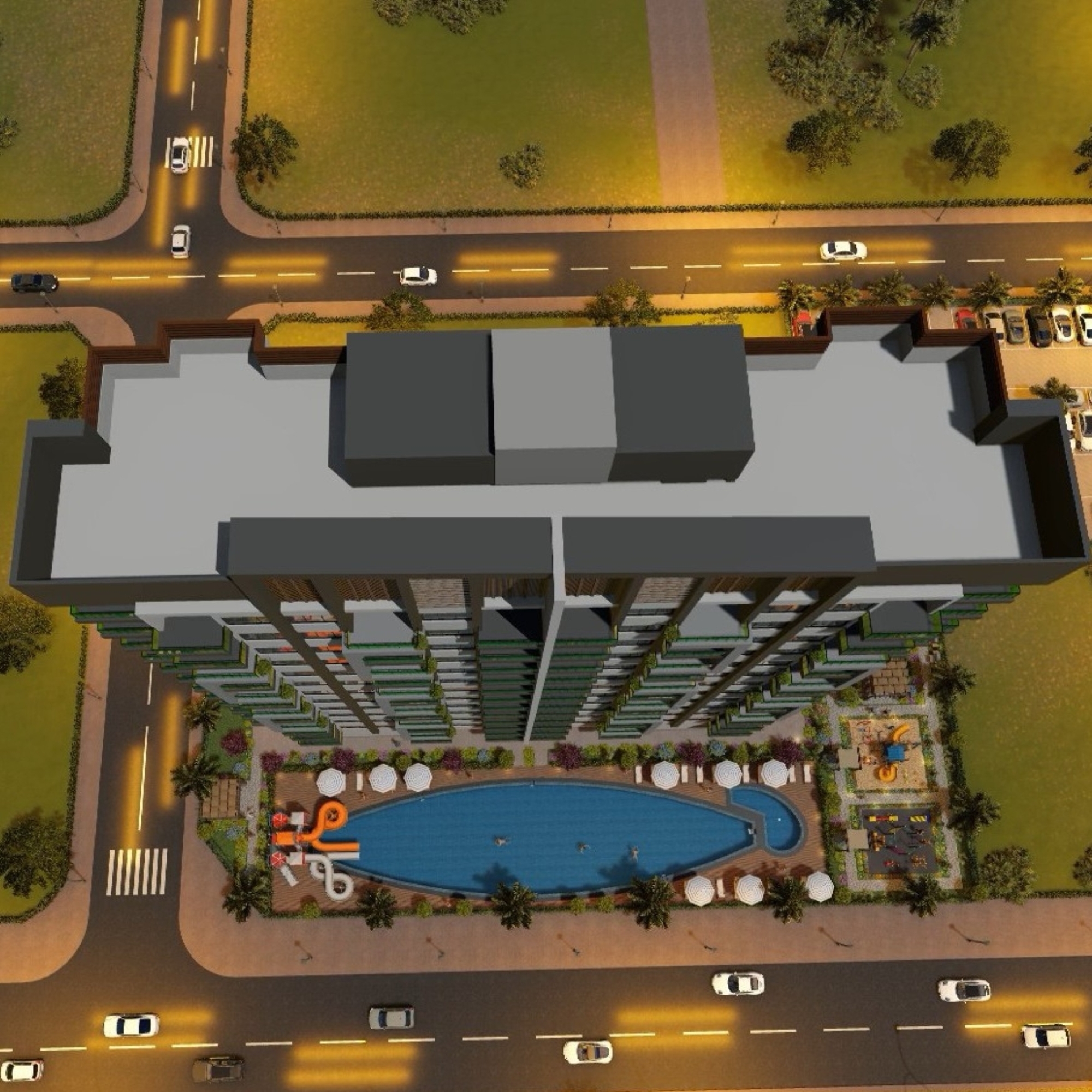 Luxuriöses 1+1 Apartment mit Meerblick und Bergblick, Mersin - Ayaş