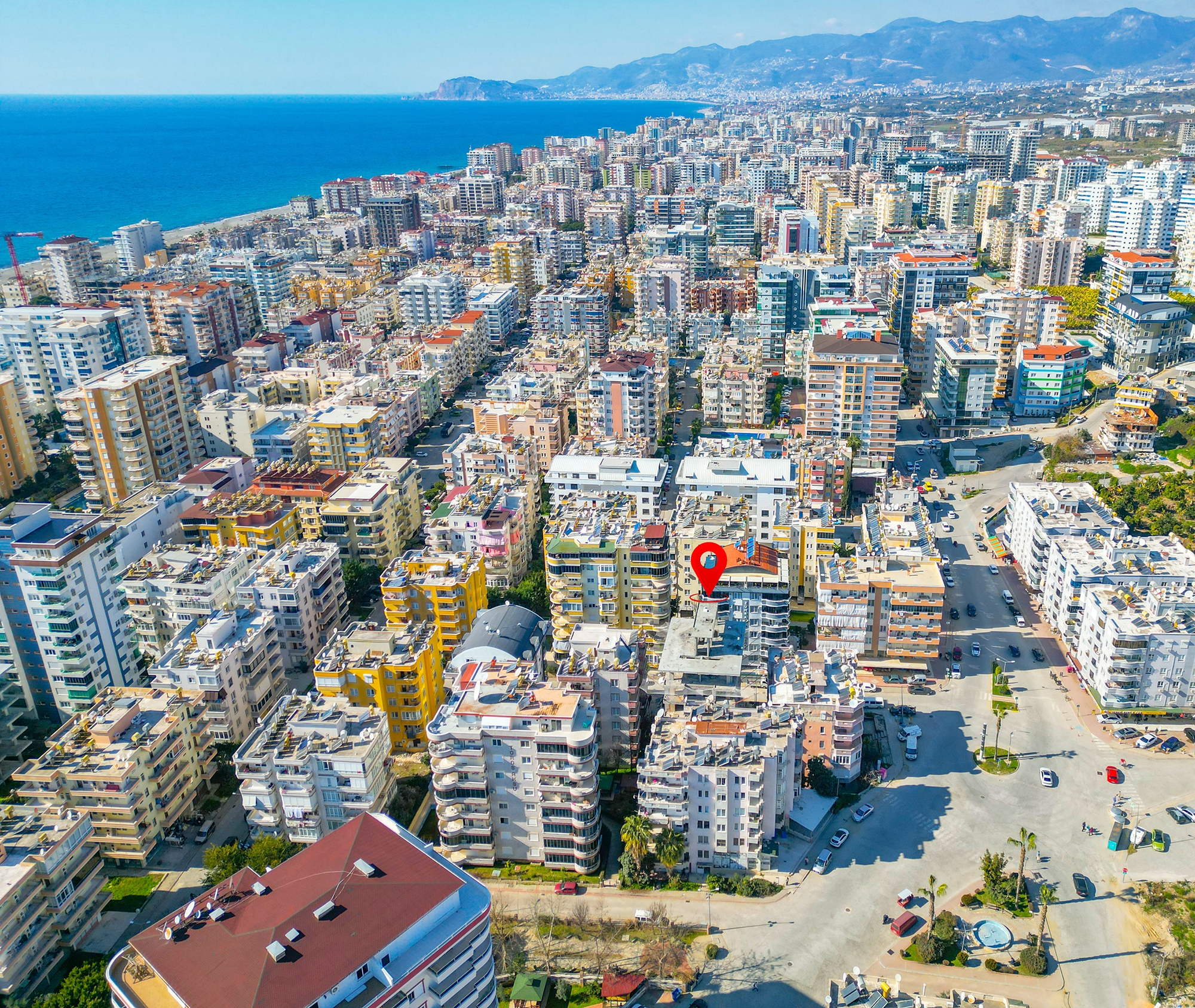 Bergblick 1+1 Wohnung in Mahmutlar, Alanya