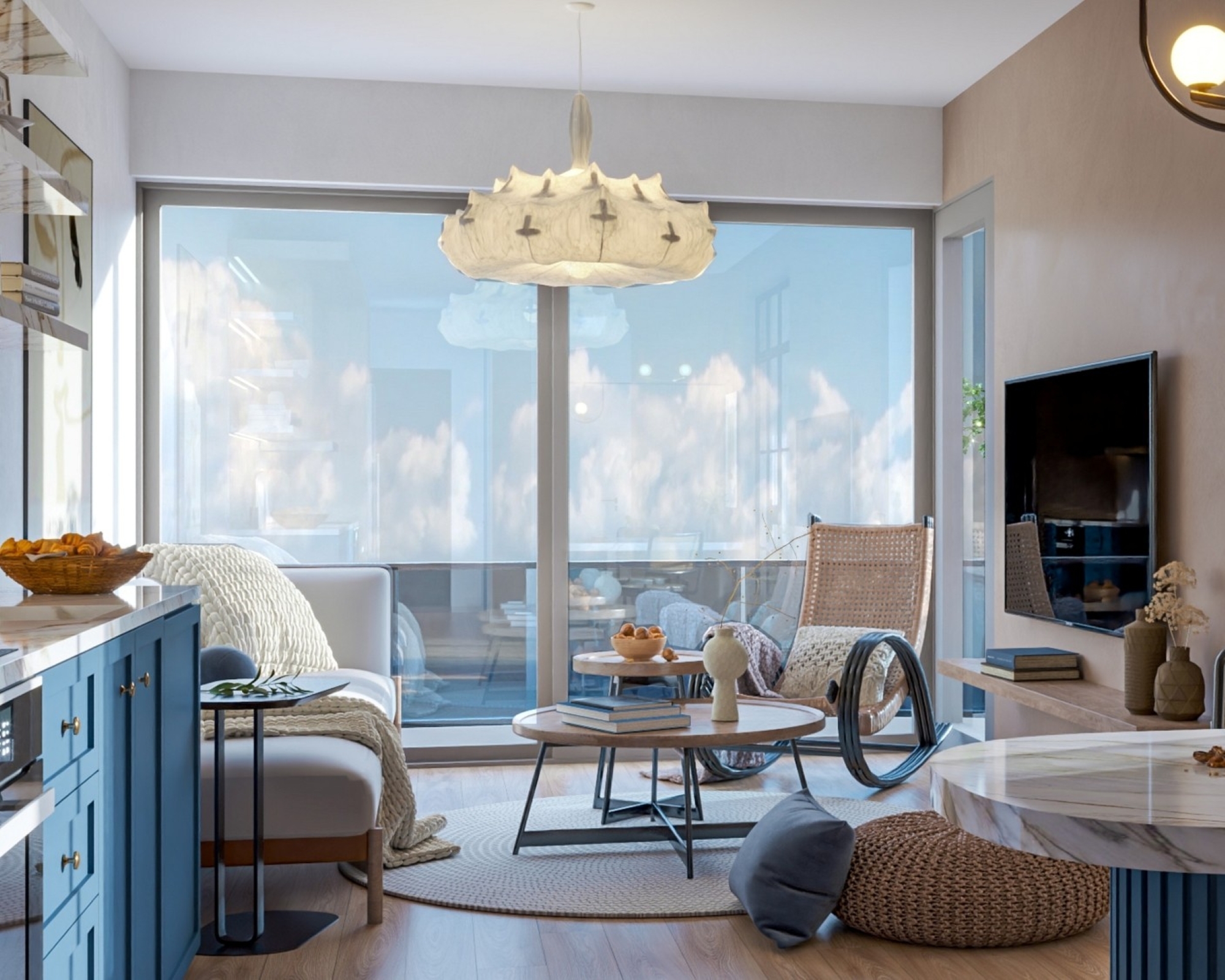 Luxuriöses 1+1 Apartment mit Meeres- und Burgblick, Mersin Ayas