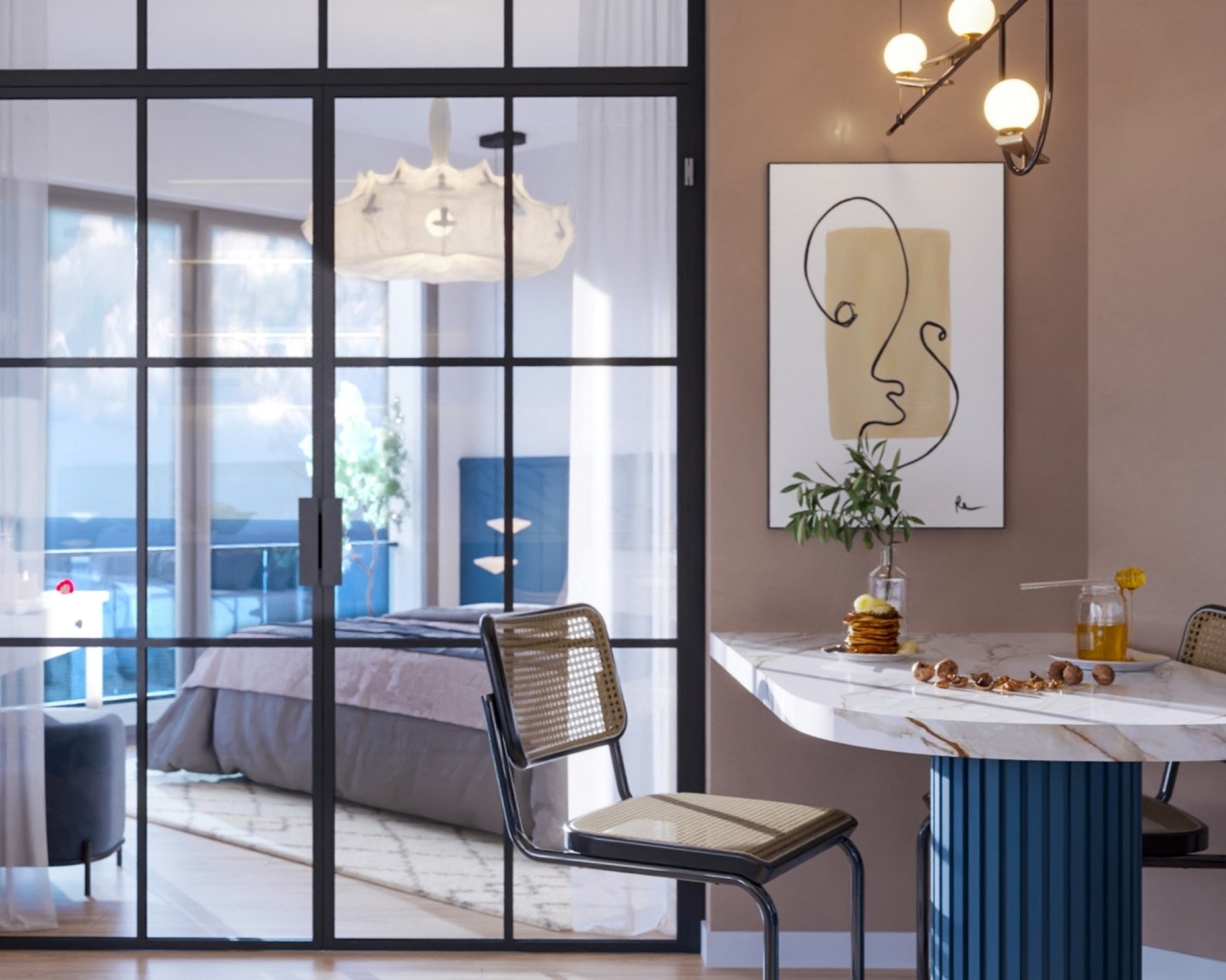 Luxuriöses 1+1 Apartment mit Meeres- und Burgblick, Mersin Ayas